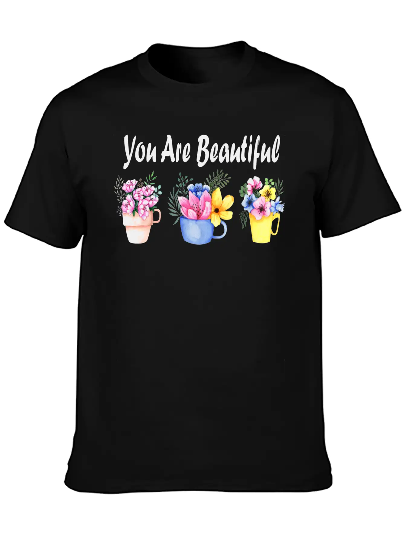 You Are Beautiful Basic Graphic T-Shirt – Daily Comfort In Soft Cotton