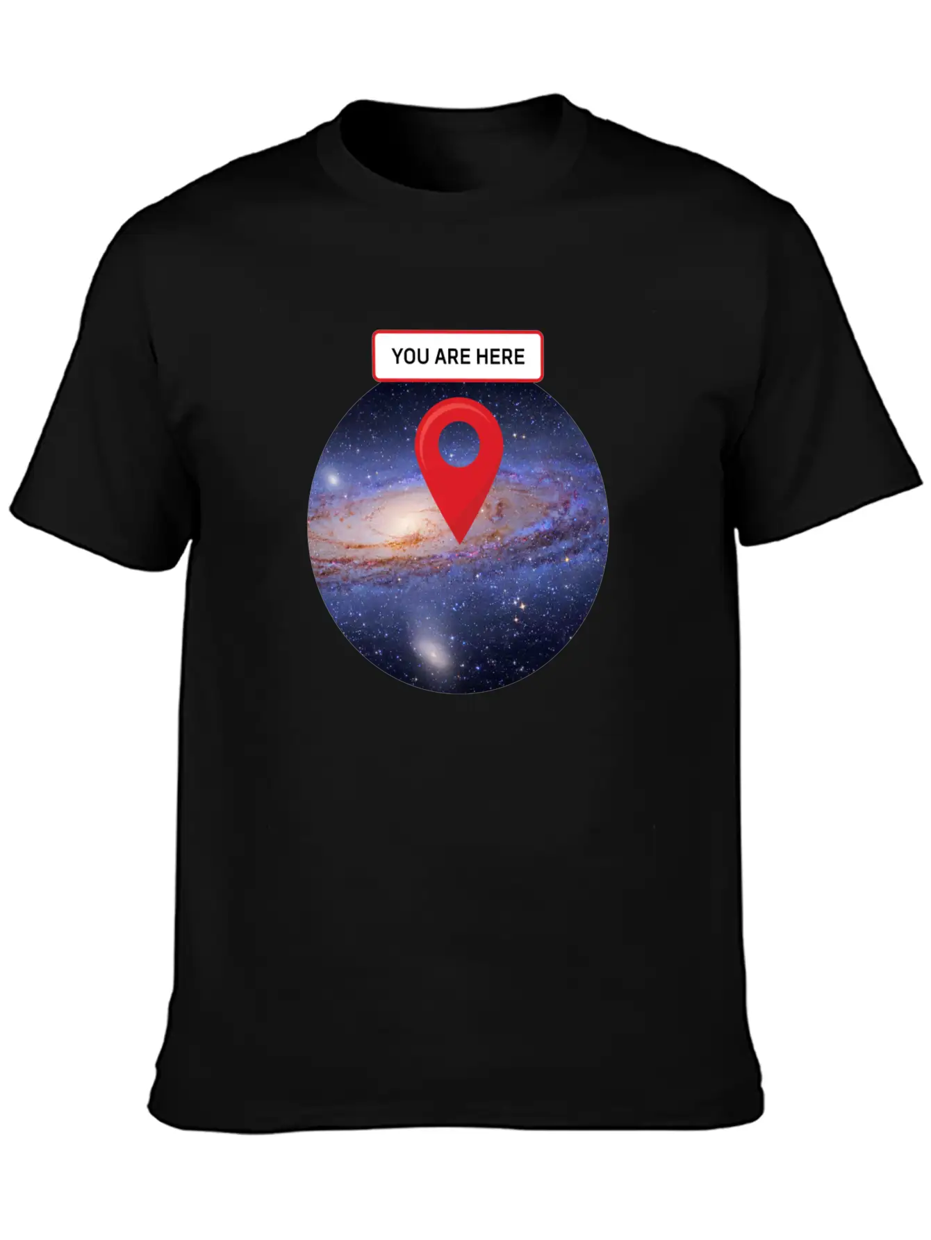 You Are Here: Milky Way Essential Unisex Summer Tee – Soft Cotton Casual Fit