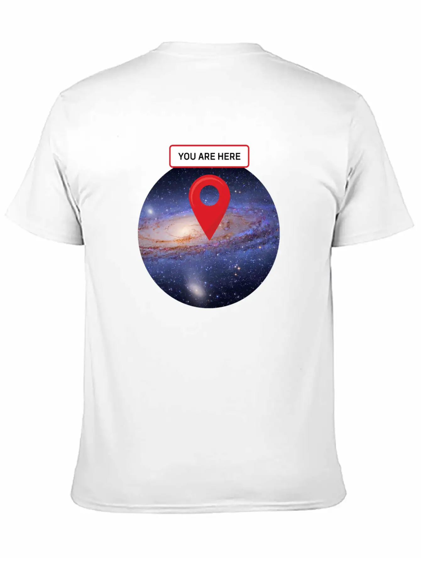 You Are Here: Milky Way Essential Unisex Summer Tee – Soft Cotton Casual Fit