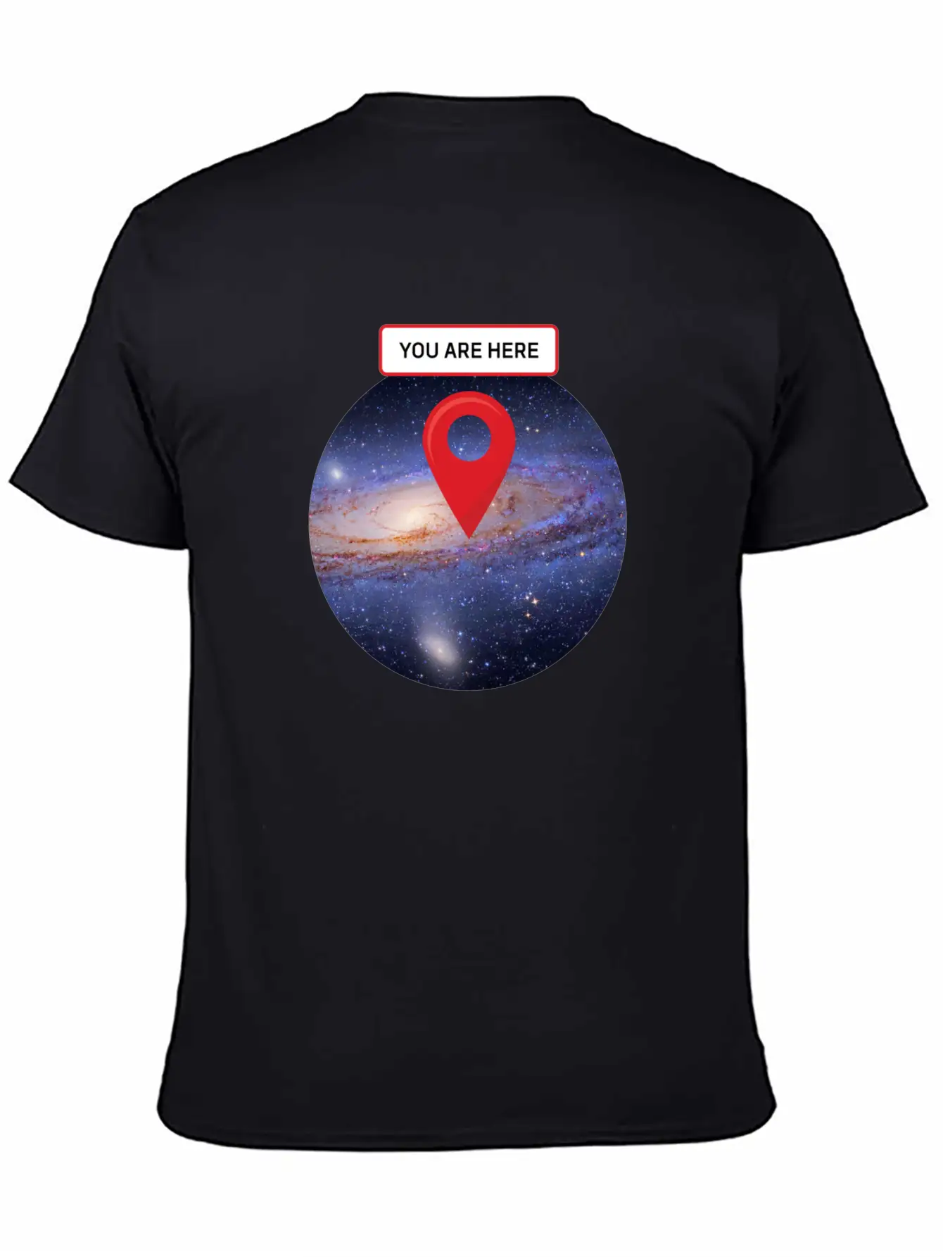 You Are Here: Milky Way Essential Unisex Summer Tee – Soft Cotton Casual Fit