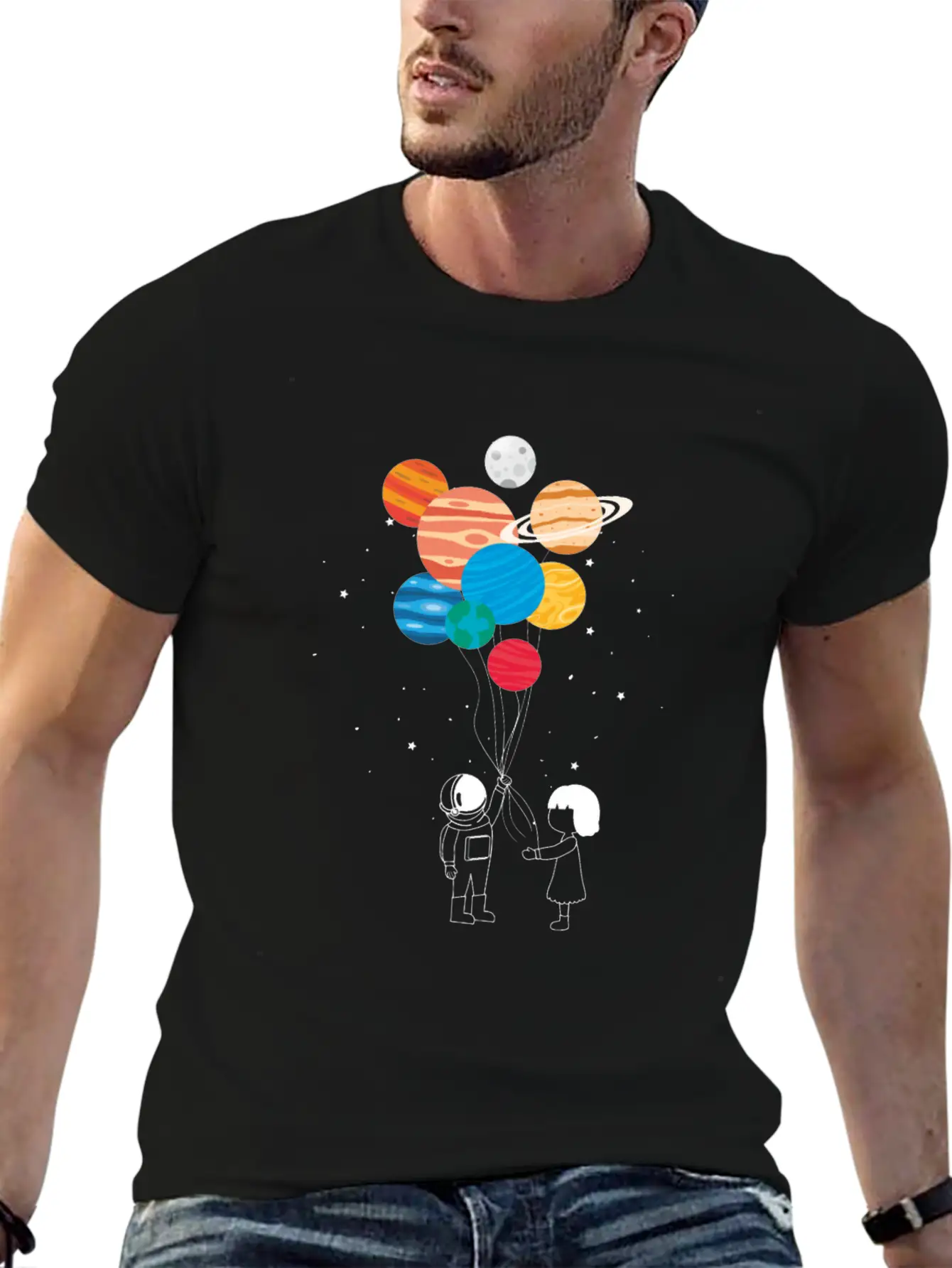 You Are My Universe Basic Graphic T-Shirt – Daily Comfort In Soft Cotton