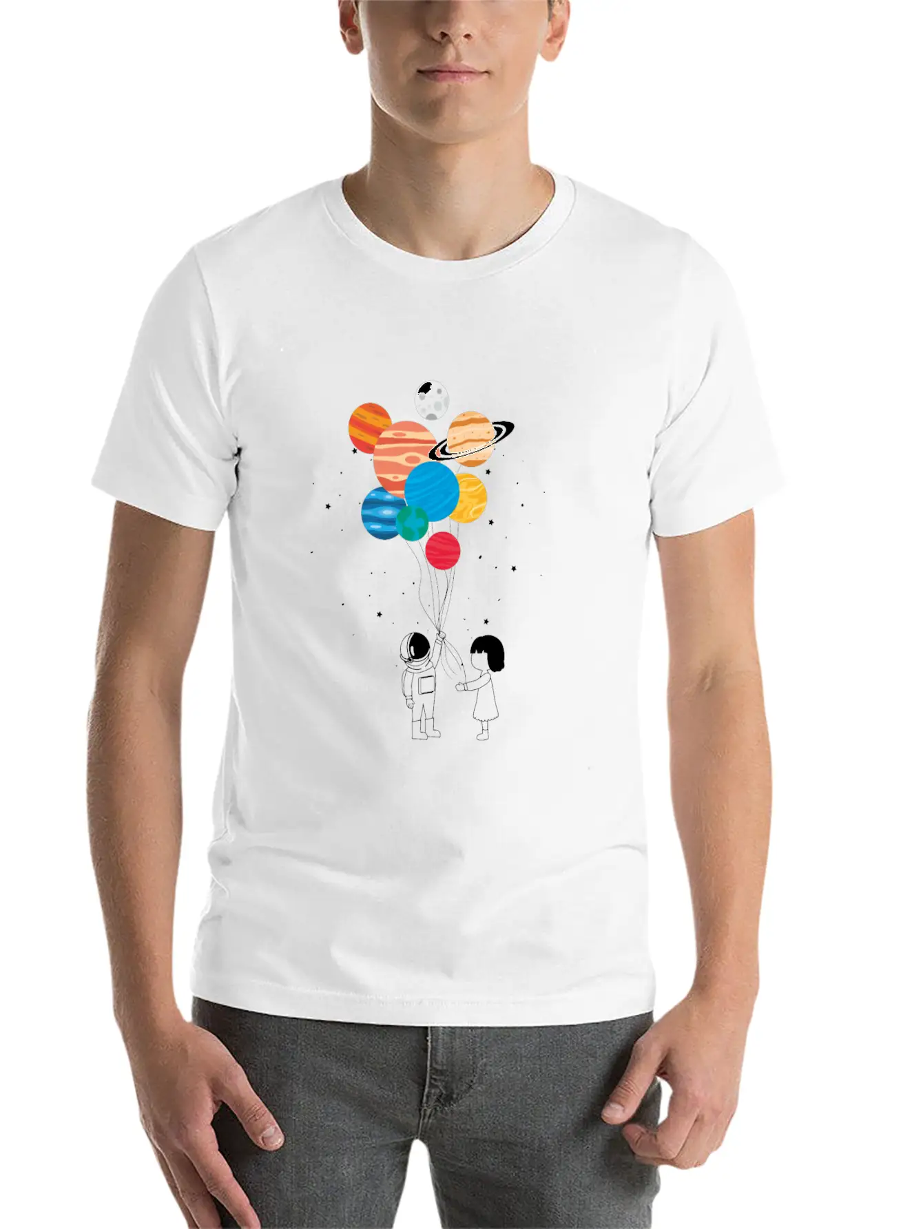 You Are My Universe Basic Graphic T-Shirt – Daily Comfort In Soft Cotton
