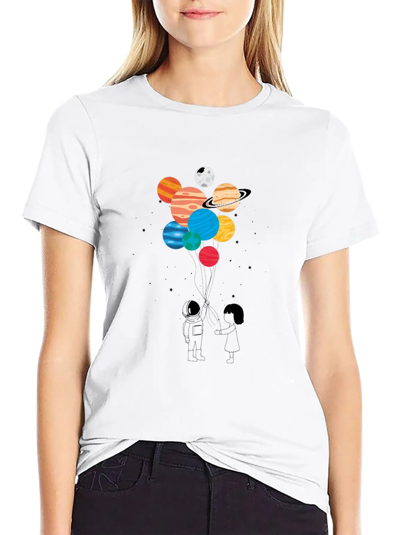 You Are My Universe Basic Graphic T-Shirt – Daily Comfort In Soft Cotton