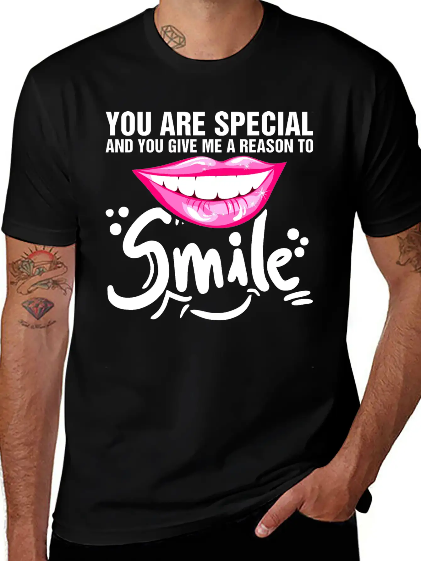 You Are Special And You Give Me A Reason To Smile Timeless Short Sleeve Tee – Comfy And Minimalist Design