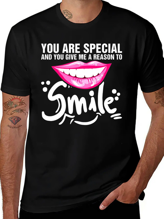 You Are Special And You Give Me A Reason To Smile Timeless Short Sleeve Tee – Comfy And Minimalist Design