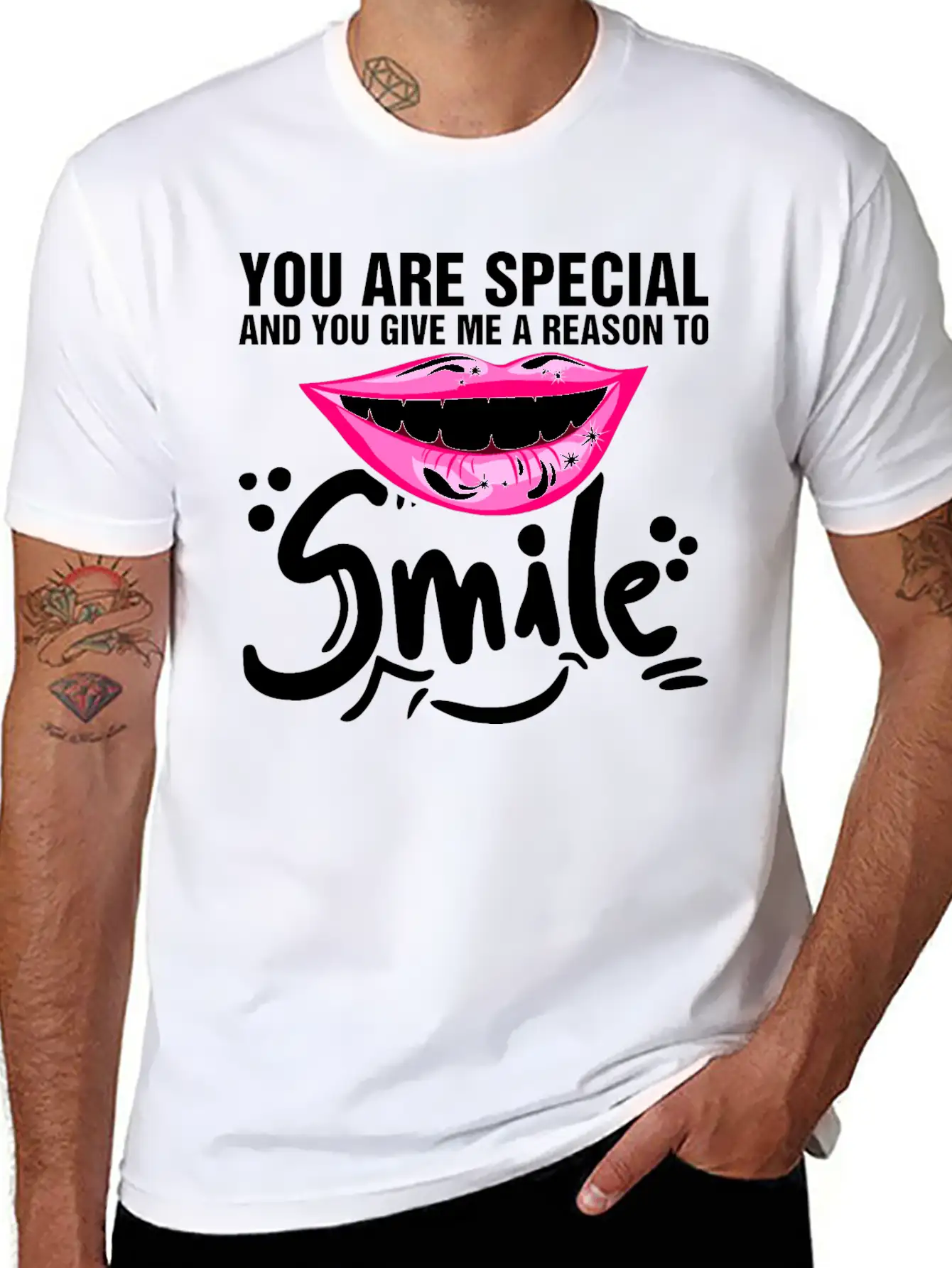 You Are Special And You Give Me A Reason To Smile Timeless Short Sleeve Tee – Comfy And Minimalist Design