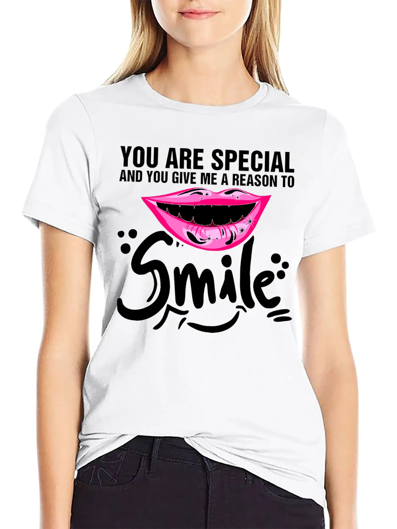 You Are Special And You Give Me A Reason To Smile Timeless Short Sleeve Tee – Comfy And Minimalist Design
