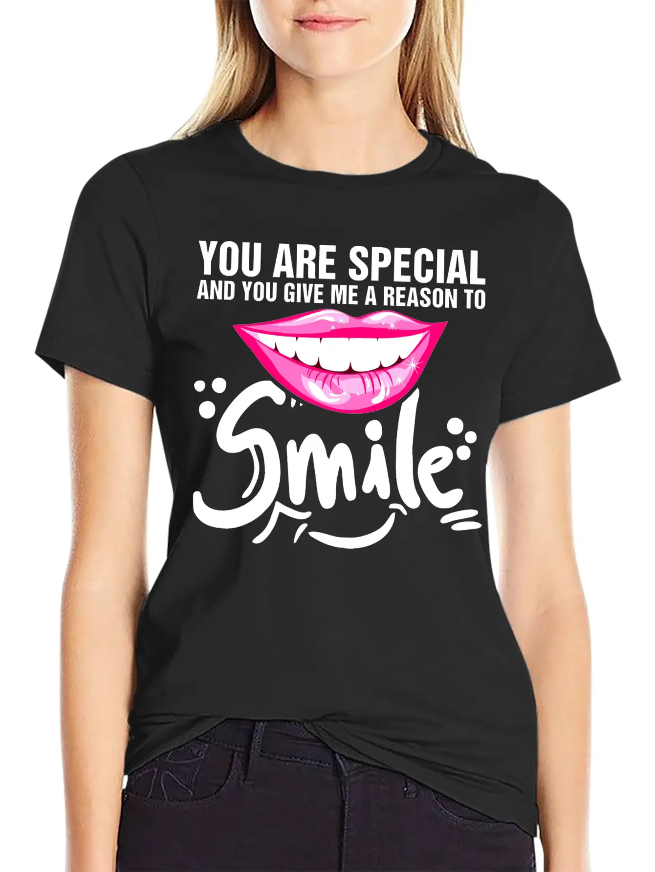 You Are Special And You Give Me A Reason To Smile Timeless Short Sleeve Tee – Comfy And Minimalist Design