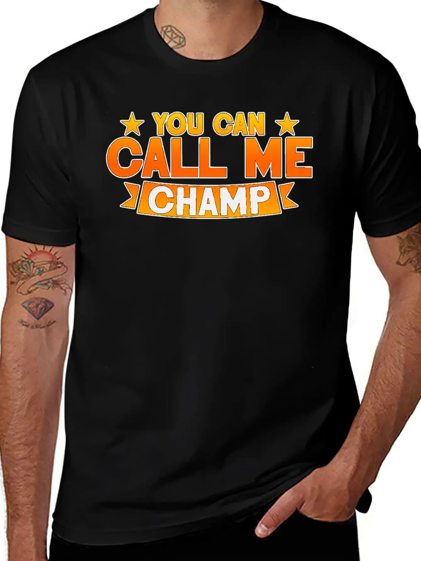 You Can Call Me Champ 2 Unisex Short Sleeve Soft Cotton T-Shirt – Casual Everyday Wear