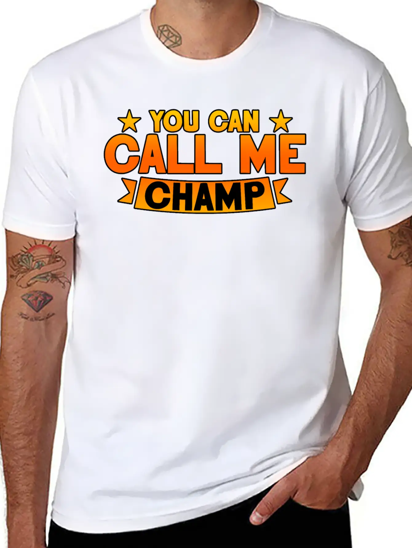 You Can Call Me Champ 2 Unisex Short Sleeve Soft Cotton T-Shirt – Casual Everyday Wear