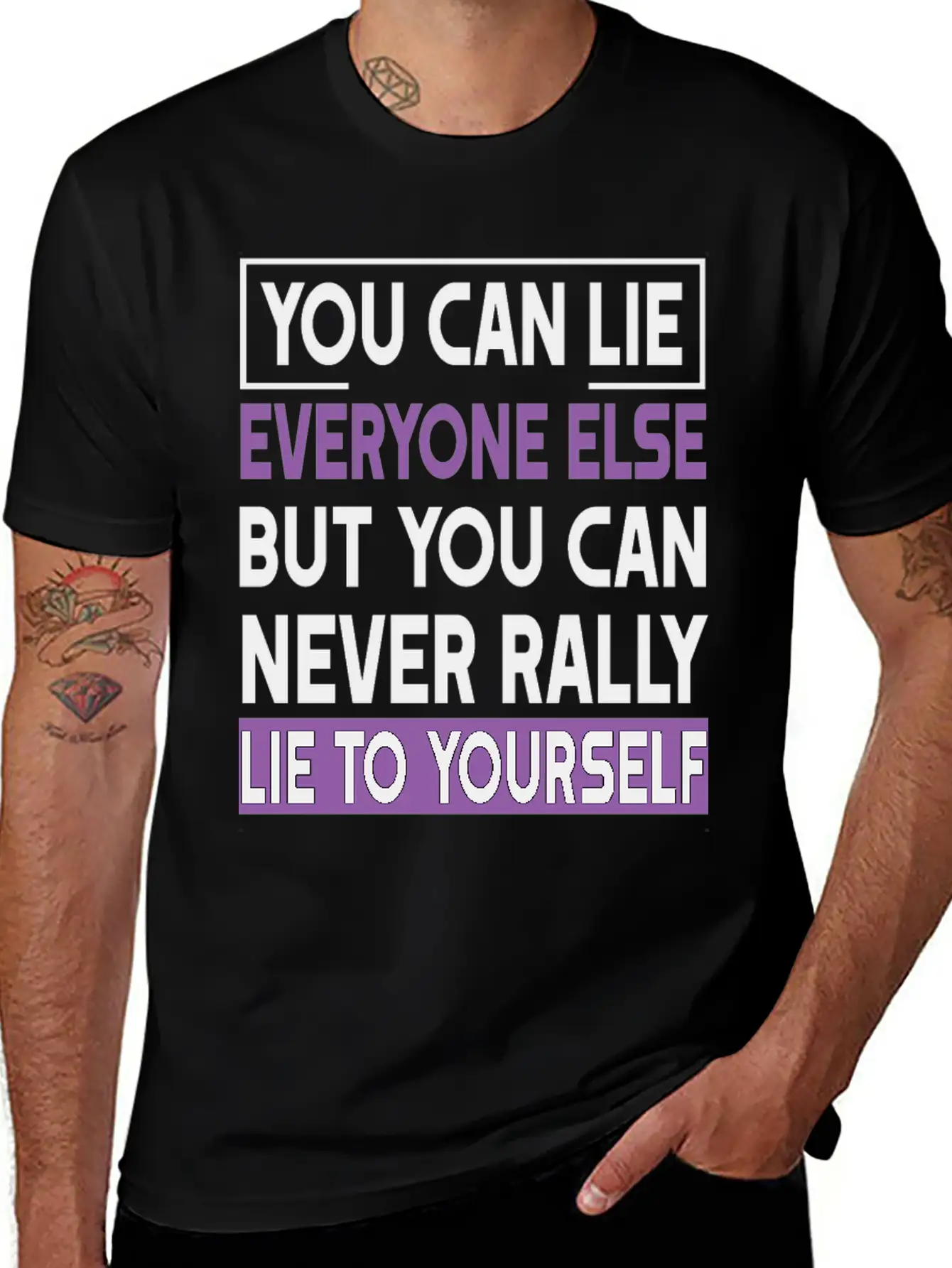 You Can Lie Unisex Short Sleeve Soft Cotton T-Shirt – Casual Everyday Wear