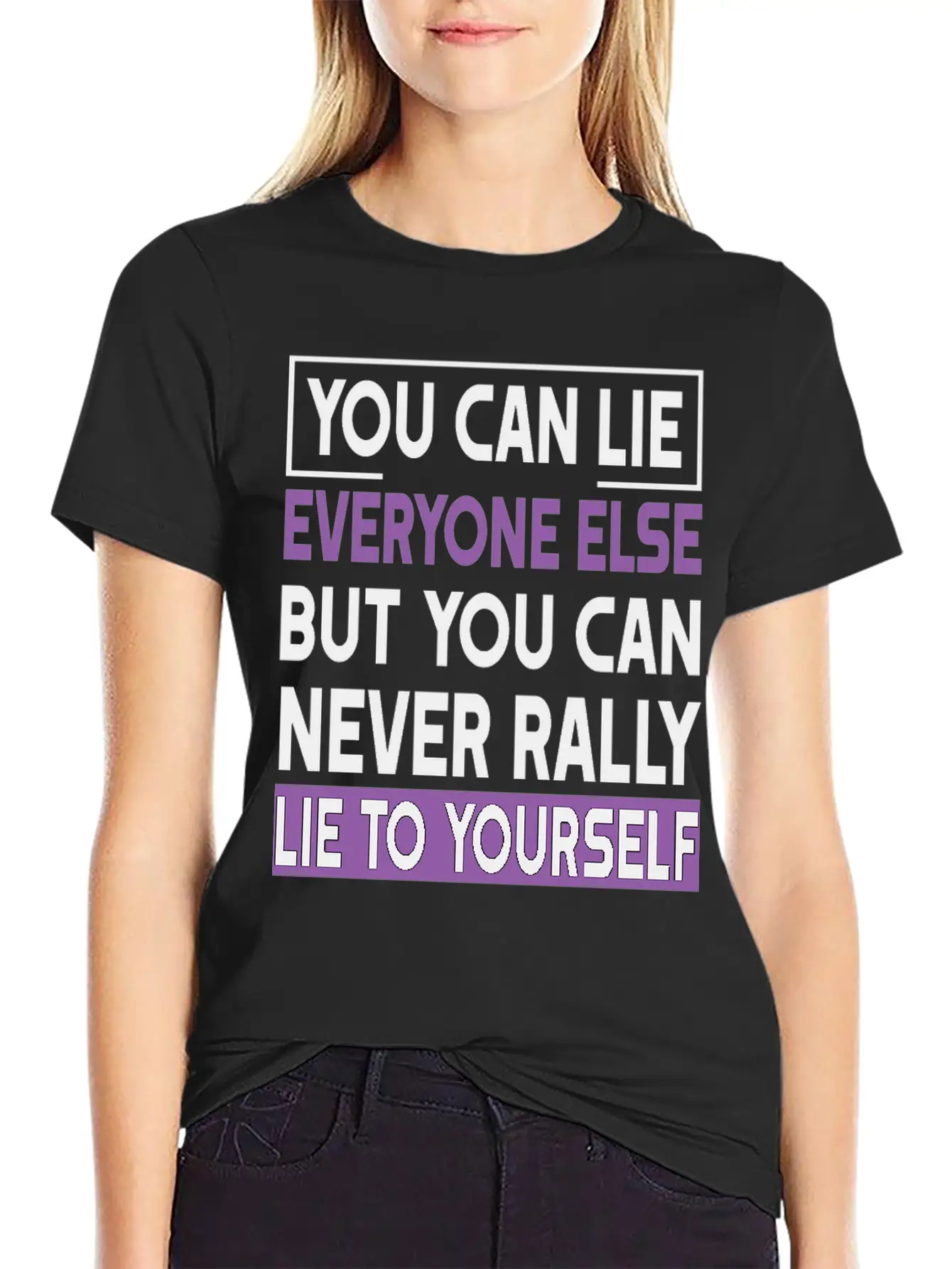 You Can Lie Unisex Short Sleeve Soft Cotton T-Shirt – Casual Everyday Wear