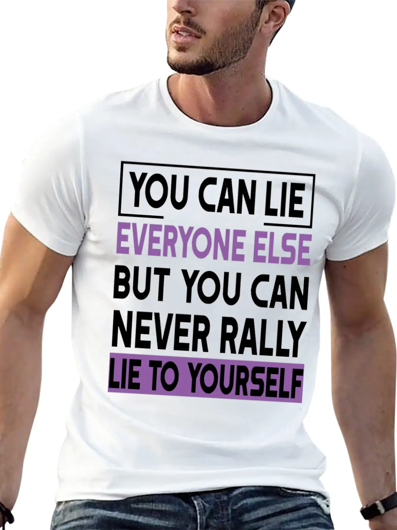 You Can Lie Unisex Short Sleeve Soft Cotton T-Shirt – Casual Everyday Wear