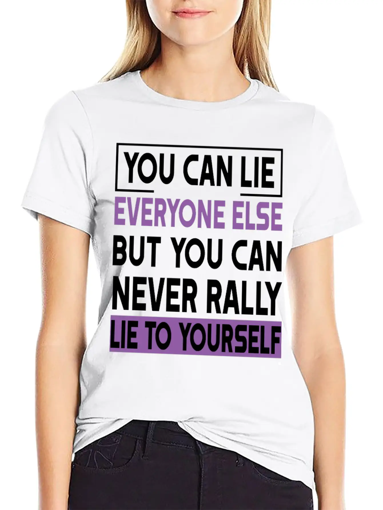 You Can Lie Unisex Short Sleeve Soft Cotton T-Shirt – Casual Everyday Wear