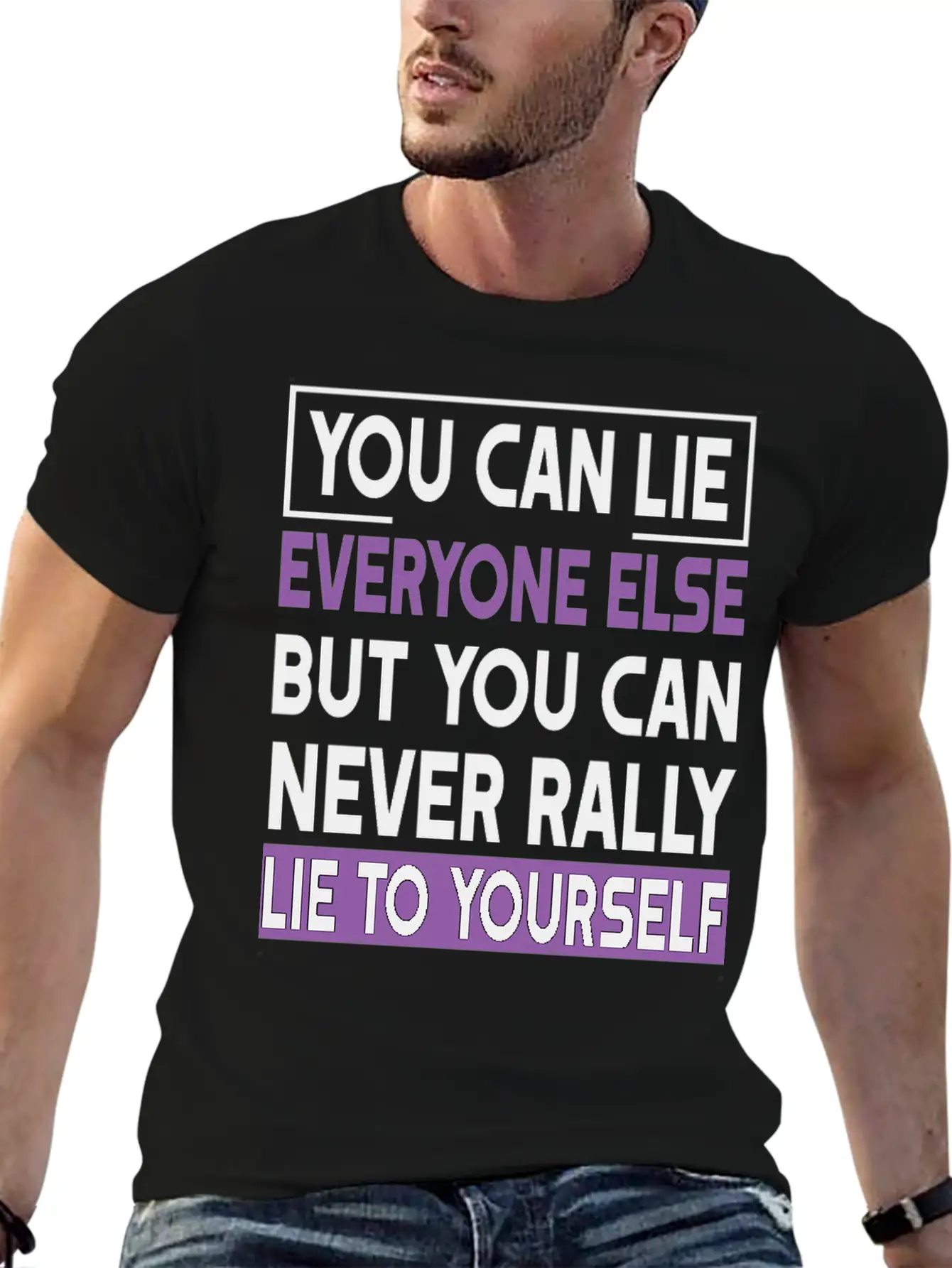 You Can Lie Unisex Short Sleeve Soft Cotton T-Shirt – Casual Everyday Wear