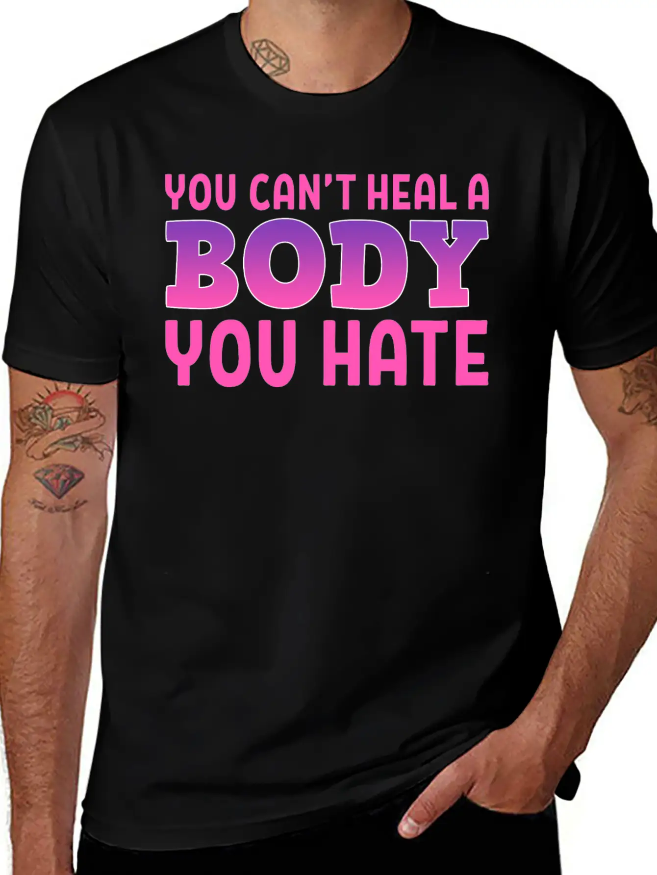 You Can't Heal Bulimic Gift Unisex Casual T-Shirt – Clean Design For Daily Comfort
