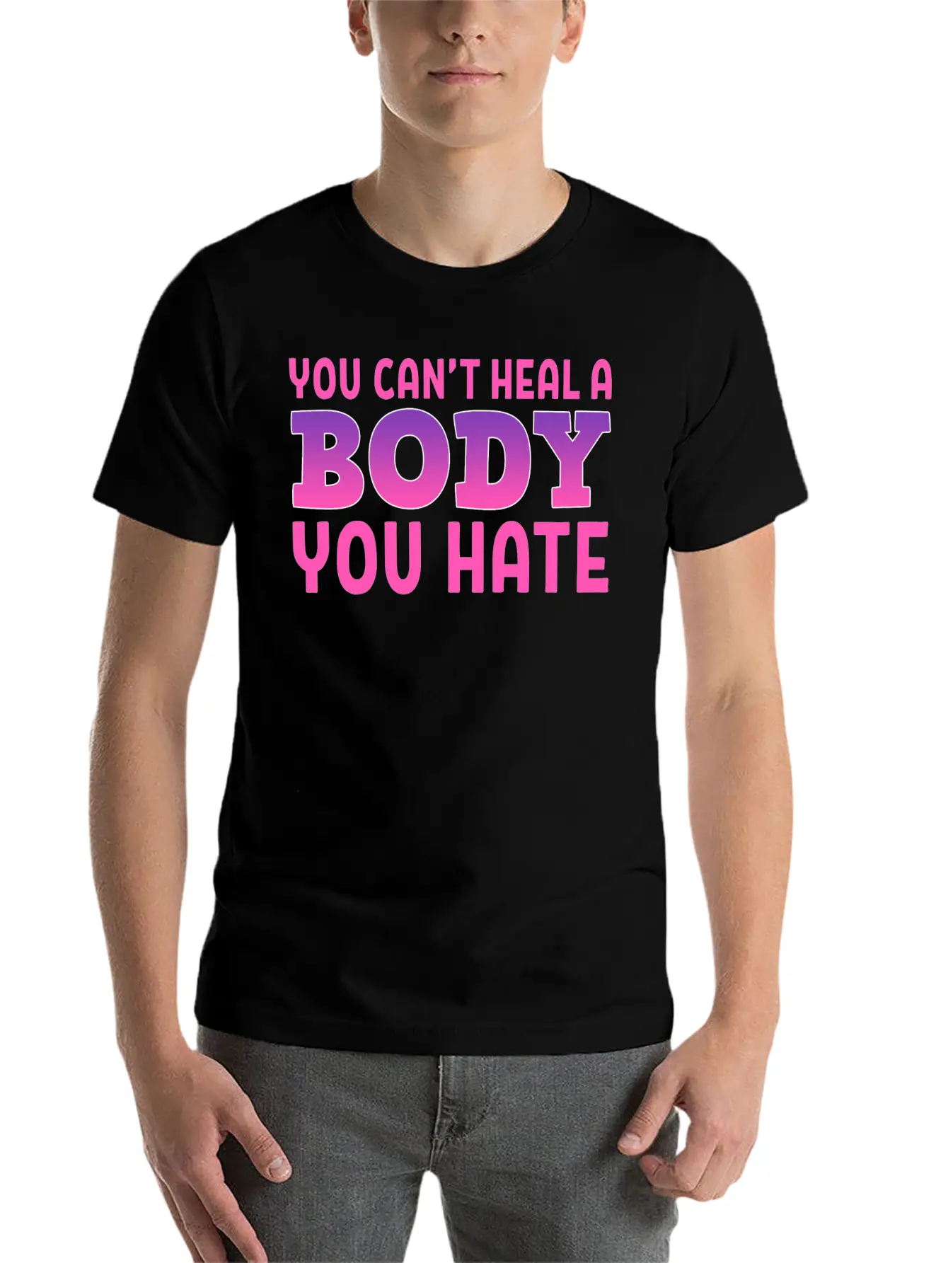 You Can't Heal Bulimic Gift Unisex Casual T-Shirt – Clean Design For Daily Comfort
