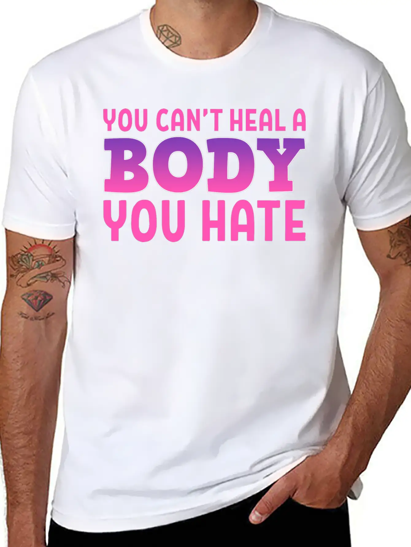 You Can't Heal Bulimic Gift Unisex Casual T-Shirt – Clean Design For Daily Comfort