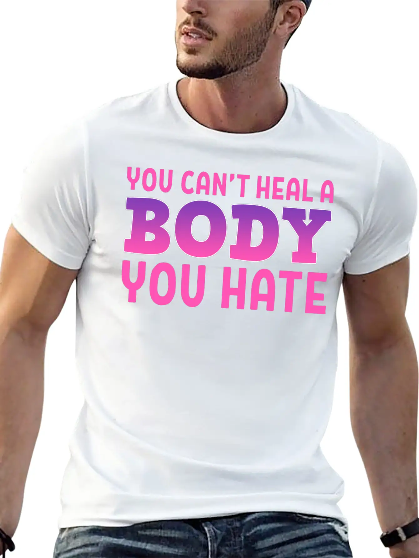 You Can't Heal Bulimic Gift Unisex Casual T-Shirt – Clean Design For Daily Comfort
