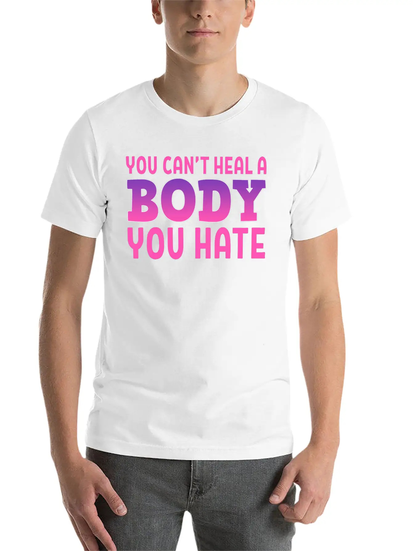 You Can't Heal Bulimic Gift Unisex Casual T-Shirt – Clean Design For Daily Comfort