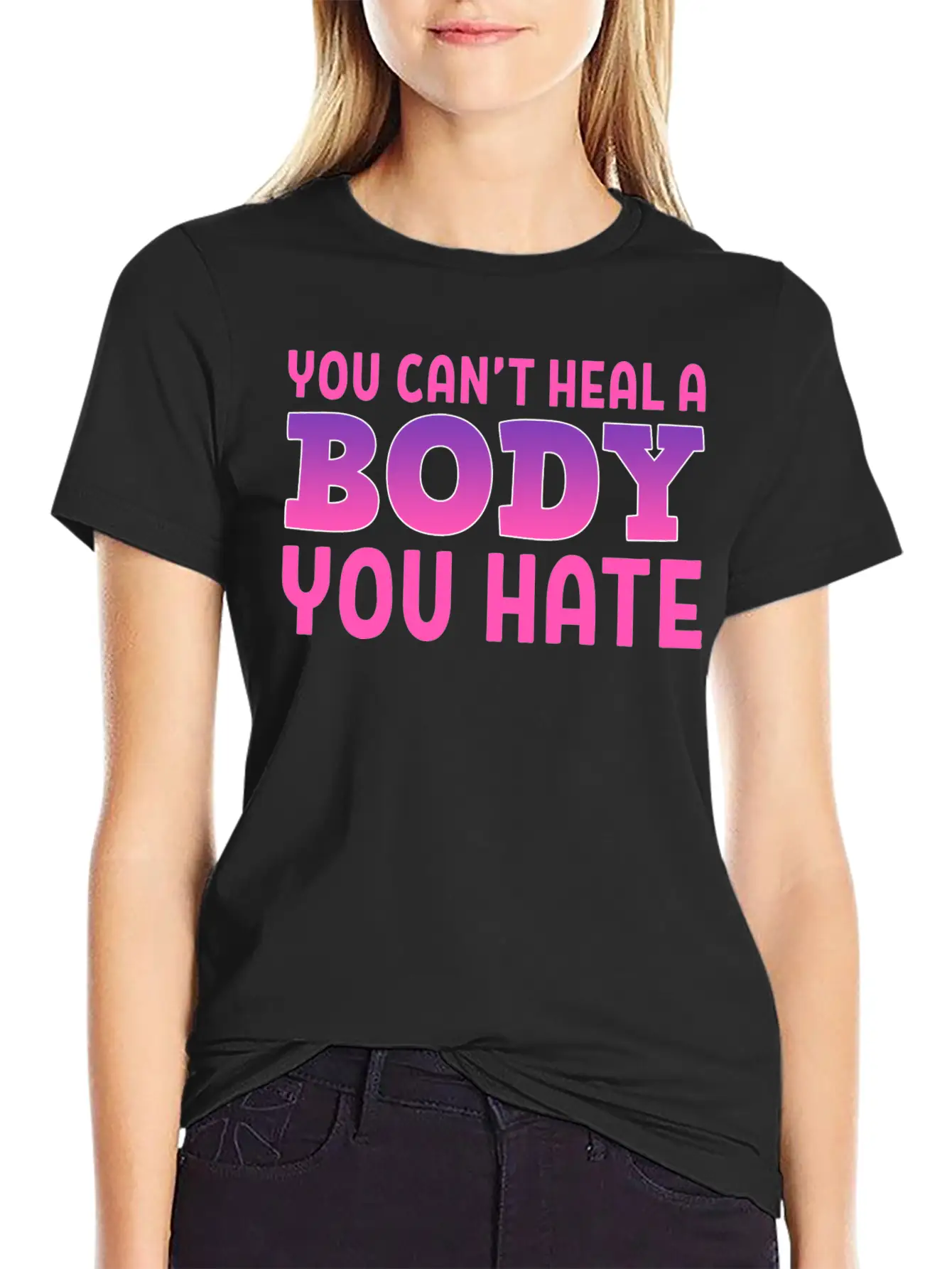 You Can't Heal Bulimic Gift Unisex Casual T-Shirt – Clean Design For Daily Comfort