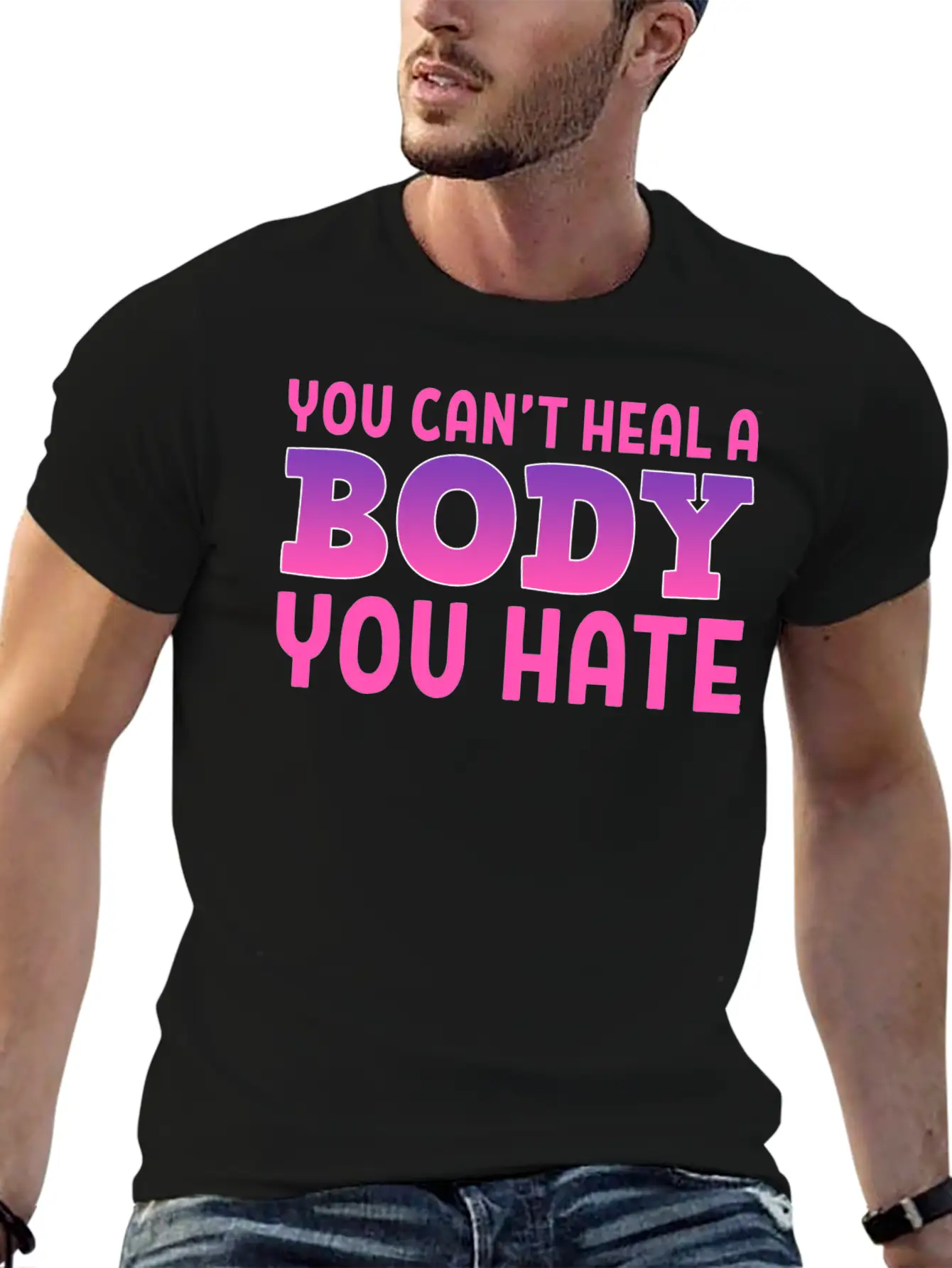 You Can't Heal Bulimic Gift Unisex Casual T-Shirt – Clean Design For Daily Comfort