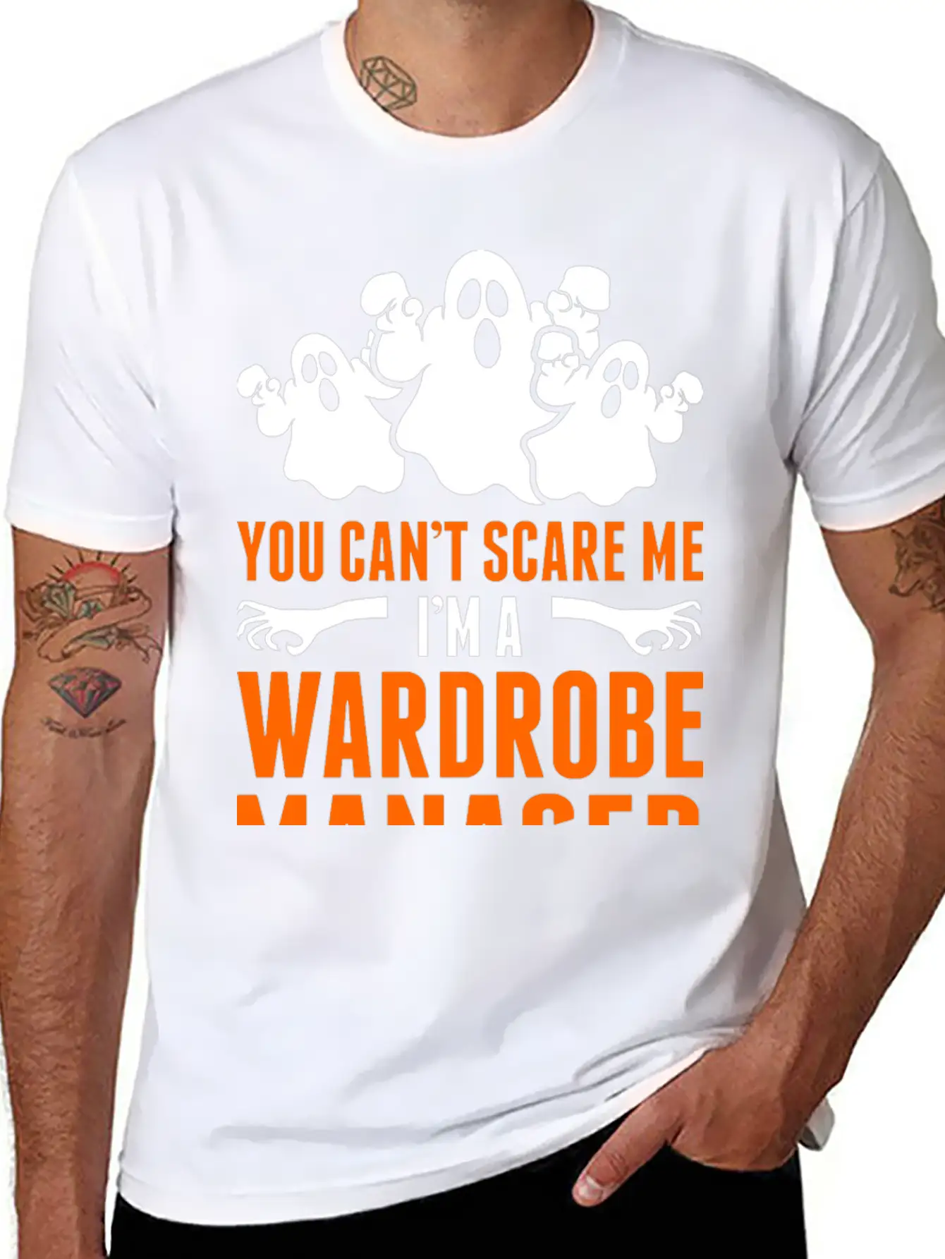You Cant Scare Me Im A Wardrobe Manager Stylish Everyday T-Shirt – Unisex Basic Cotton Tee
