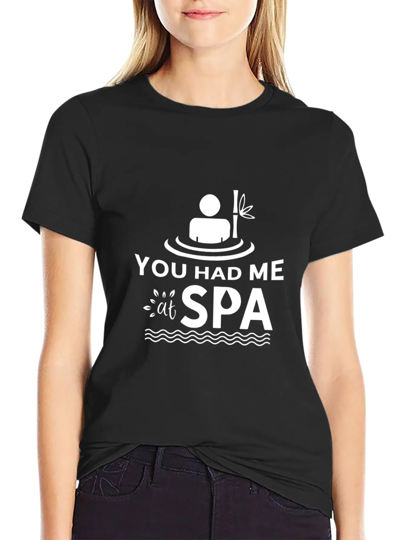 You Had Me At Spa - Funny Spa Lover Massage Quote Unisex Short Sleeve Soft Cotton T-Shirt – Casual Everyday Wear