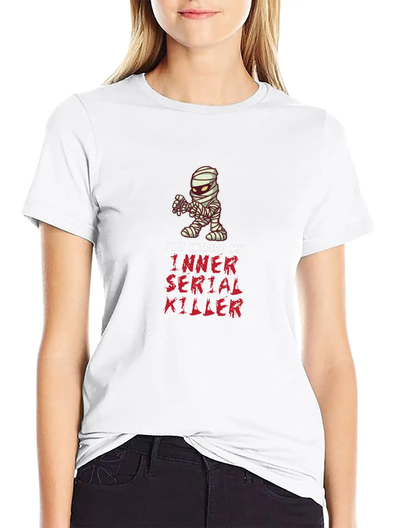 You Inspire My Inner Serial Killer Unisex Short Sleeve Soft Cotton T-Shirt – Casual Everyday Wear