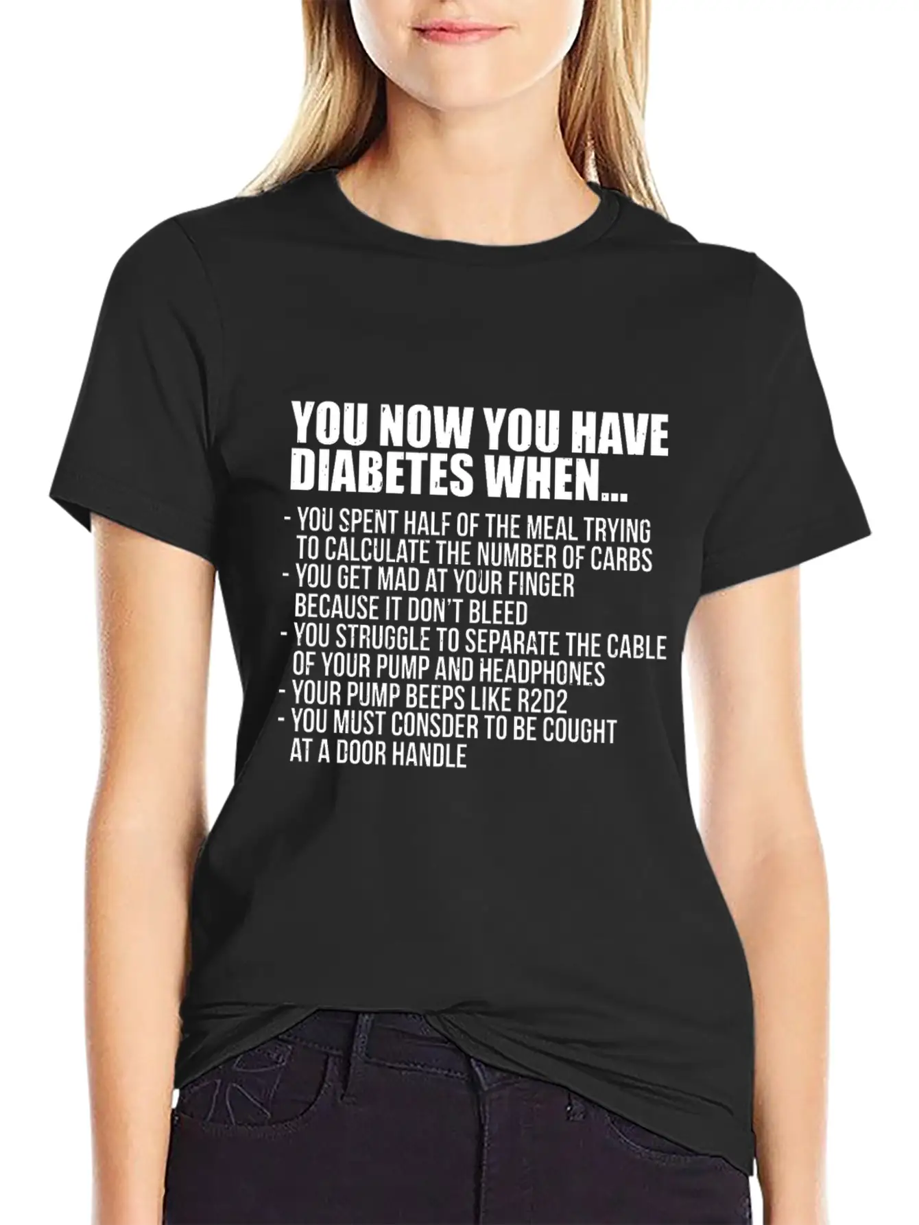 You Know You Have Diabetes When Insulin Awarenes Stylish Everyday T-Shirt – Unisex Basic Cotton Tee