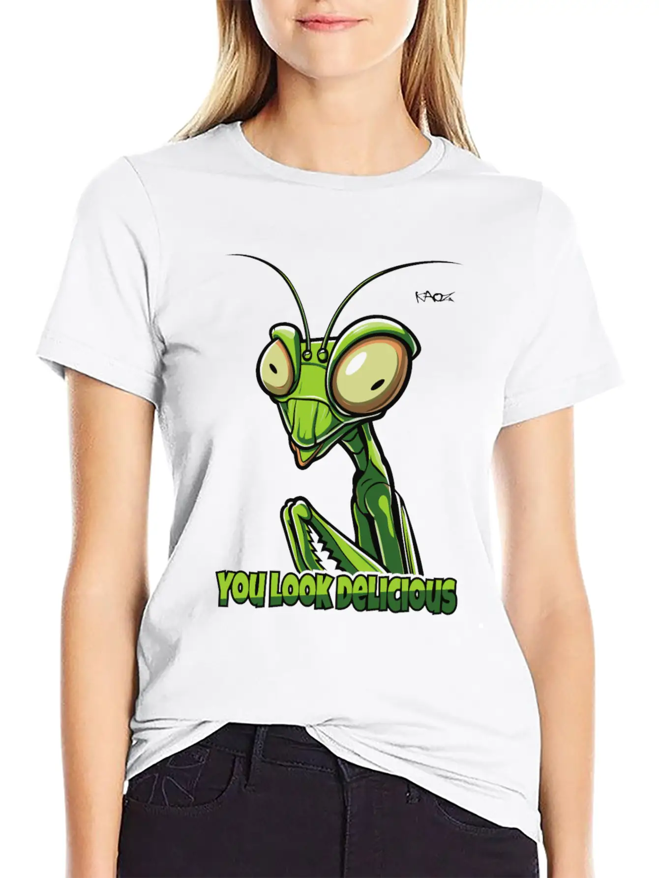 You Look Delicious: Praying Mantis Basic Graphic T-Shirt – Daily Comfort In Soft Cotton