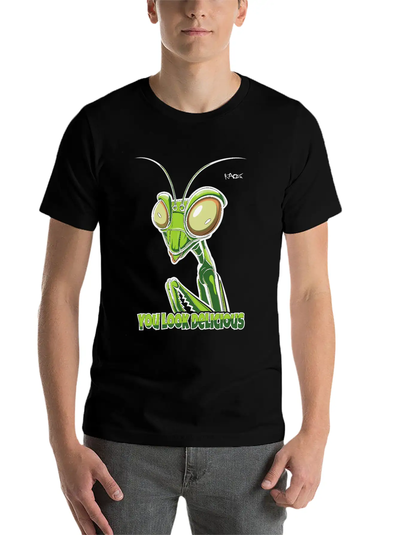 You Look Delicious: Praying Mantis Basic Graphic T-Shirt – Daily Comfort In Soft Cotton