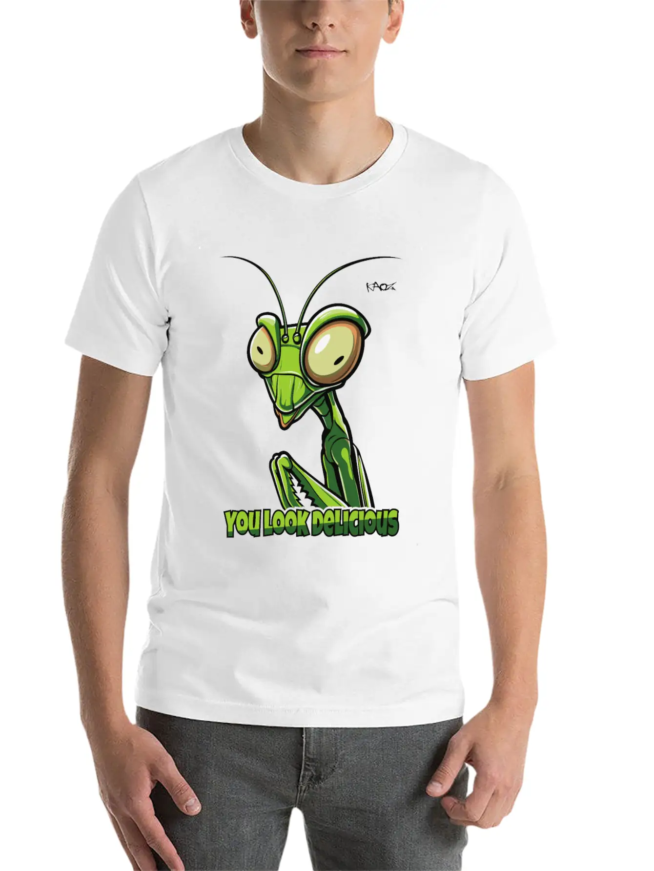You Look Delicious: Praying Mantis Basic Graphic T-Shirt – Daily Comfort In Soft Cotton