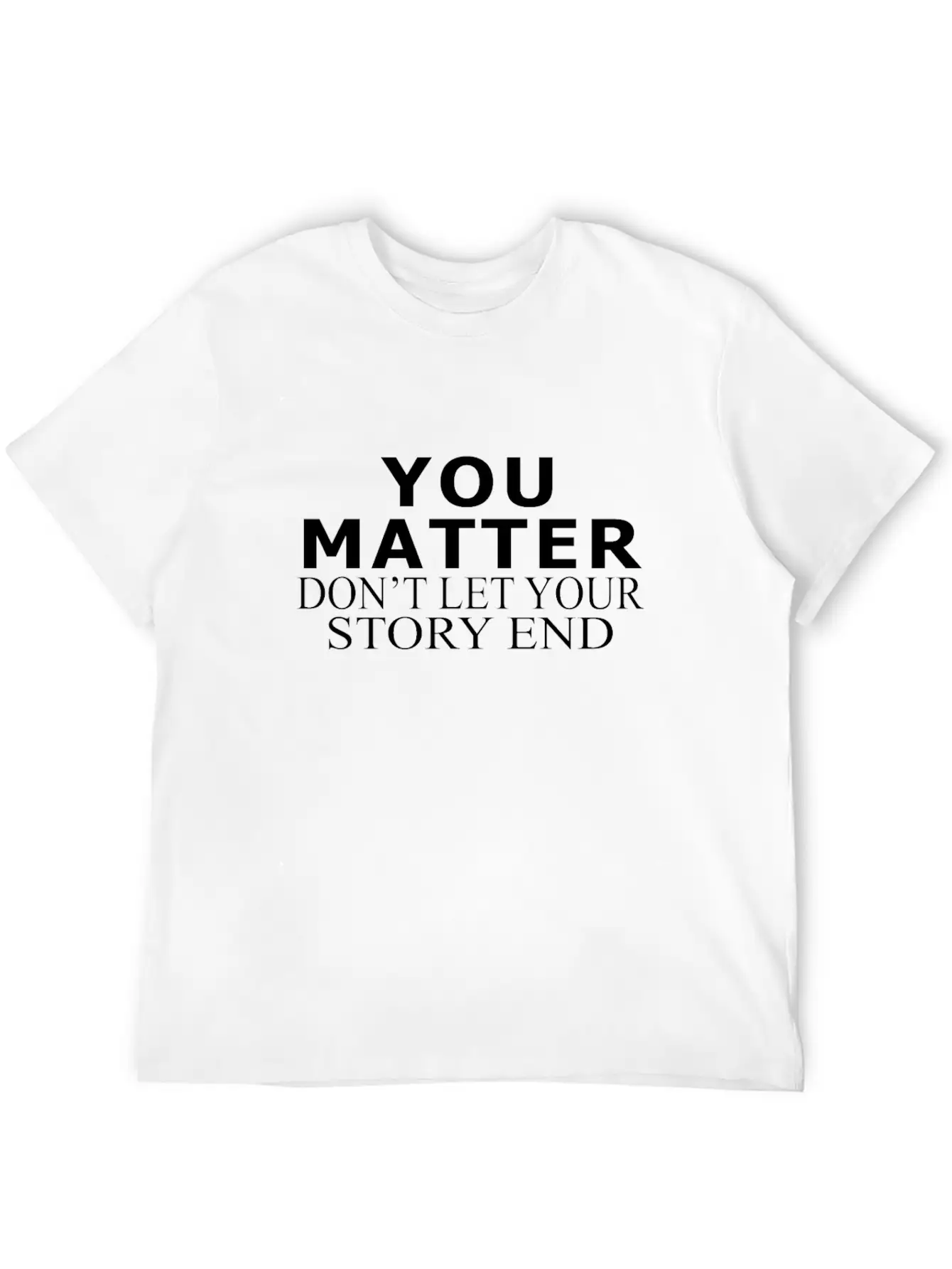You Matter Shirt Suicide Prevention Awareness Unisex Short Sleeve Soft Cotton T-Shirt – Casual Everyday Wear