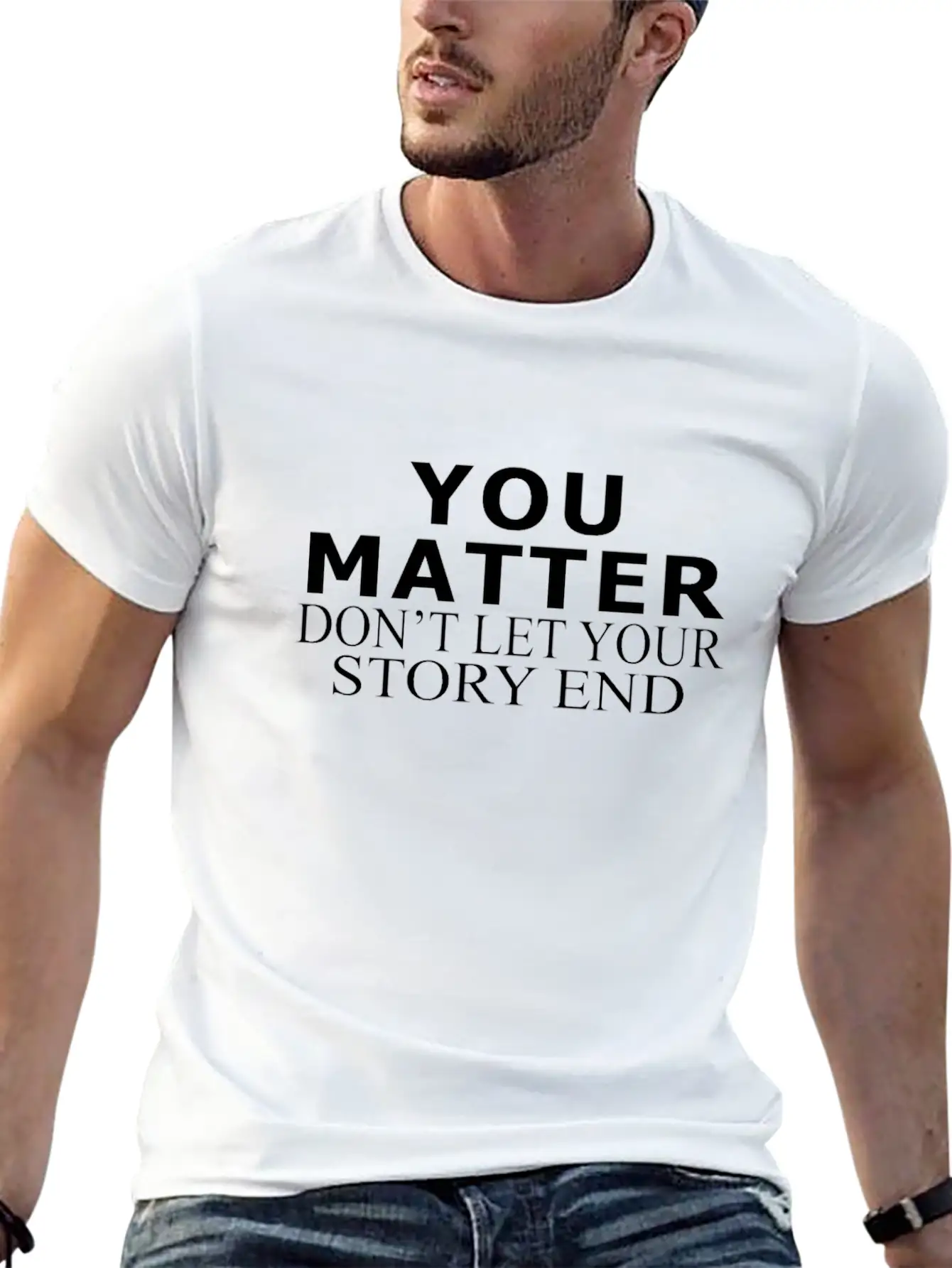 You Matter Shirt Suicide Prevention Awareness Unisex Short Sleeve Soft Cotton T-Shirt – Casual Everyday Wear