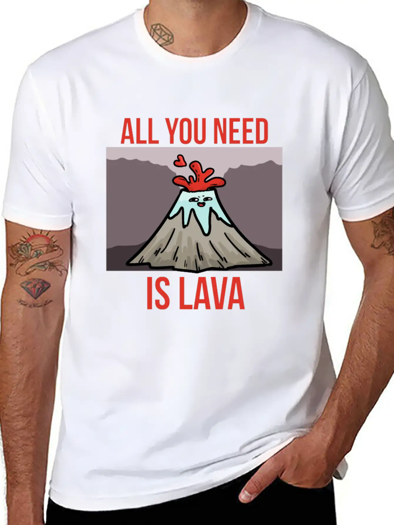 You Need Lava Unisex Short Sleeve Soft Cotton T-Shirt – Casual Everyday Wear