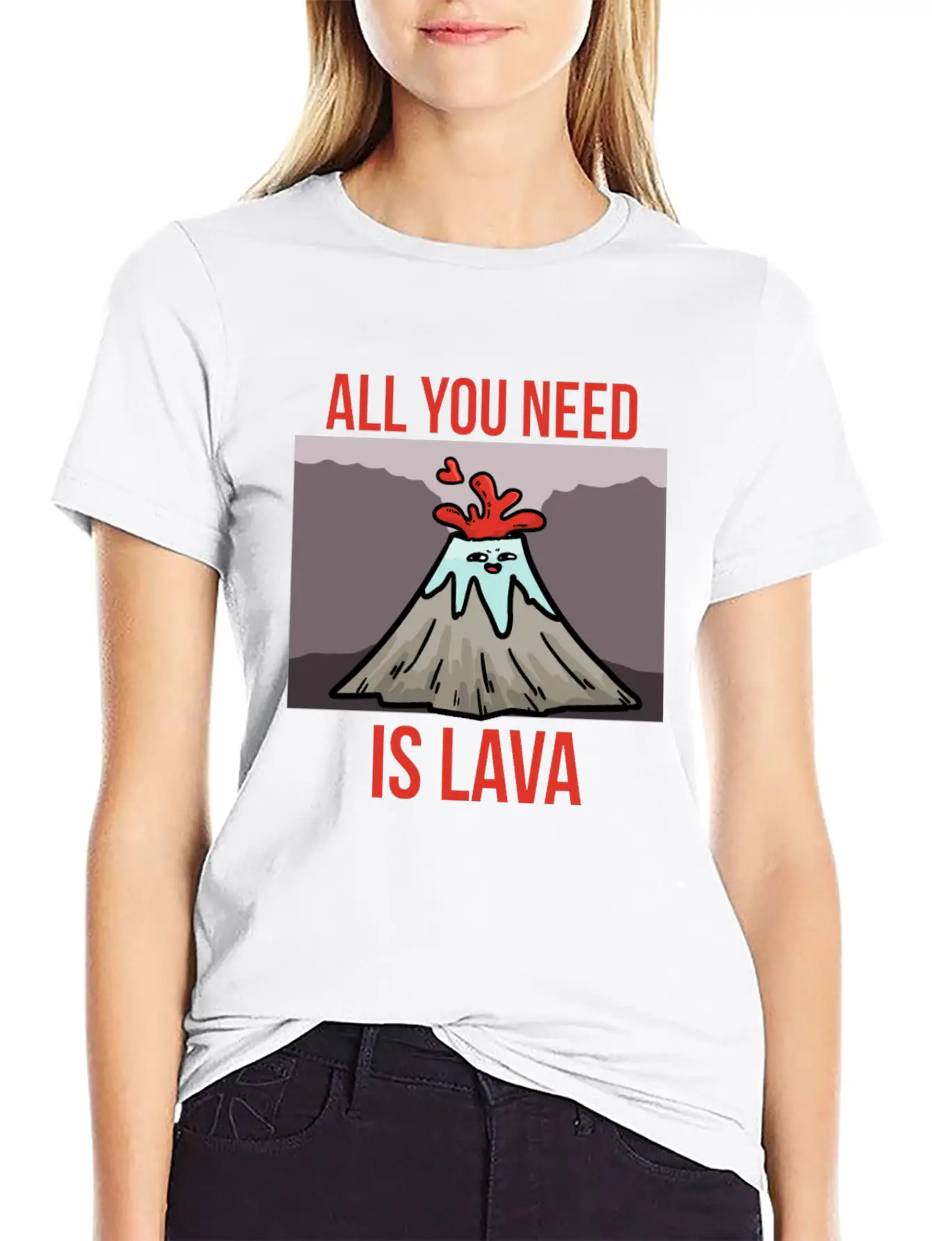 You Need Lava Unisex Short Sleeve Soft Cotton T-Shirt – Casual Everyday Wear