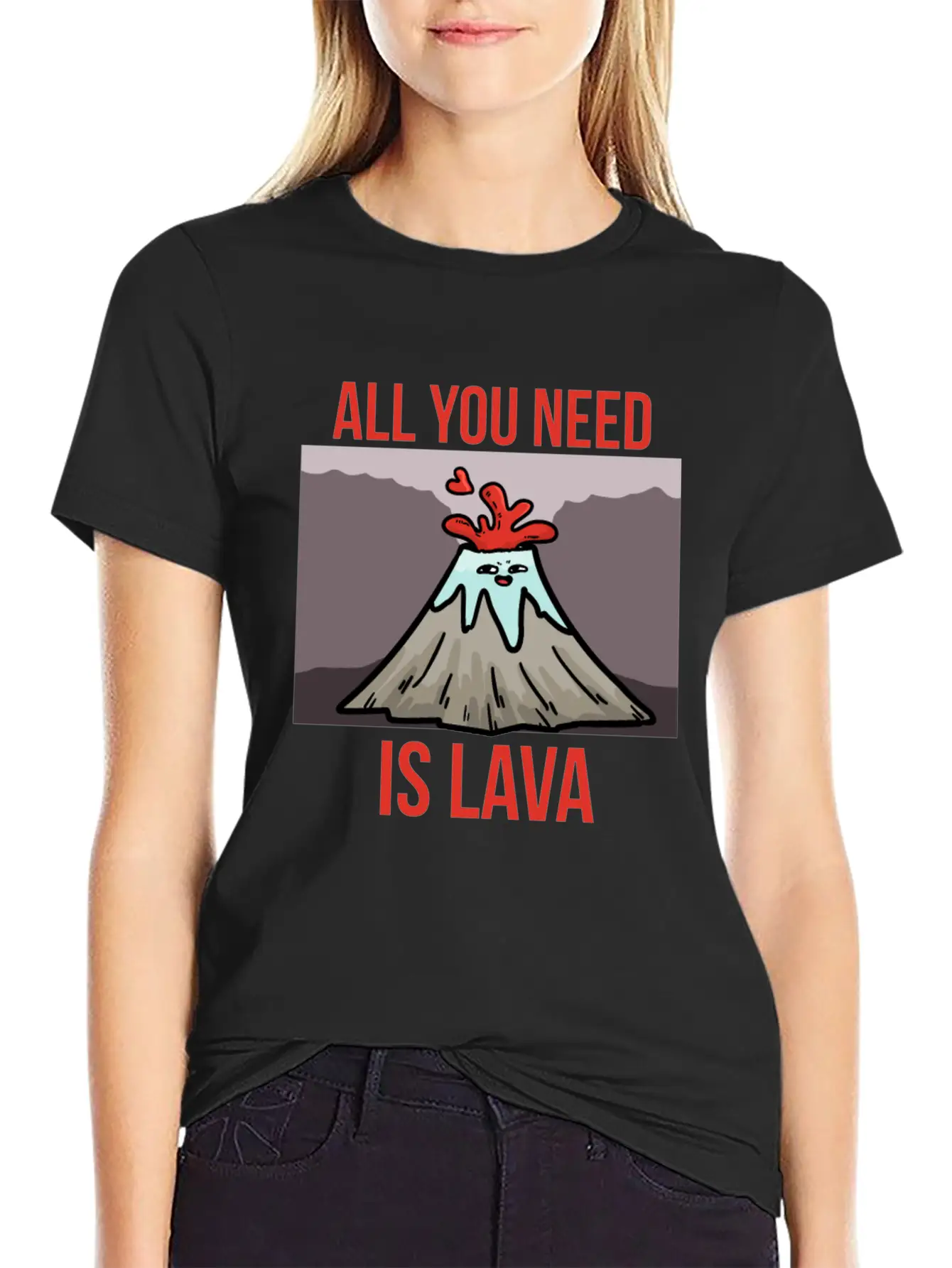 You Need Lava Unisex Short Sleeve Soft Cotton T-Shirt – Casual Everyday Wear