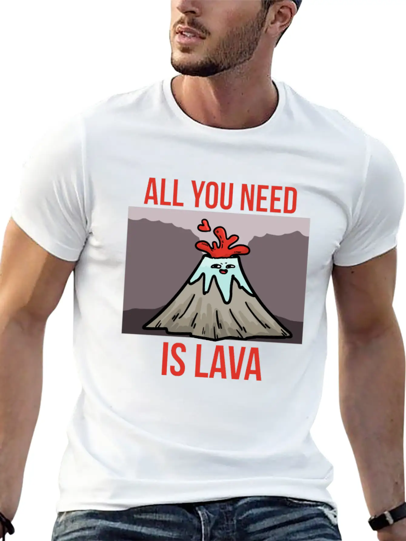You Need Lava Unisex Short Sleeve Soft Cotton T-Shirt – Casual Everyday Wear