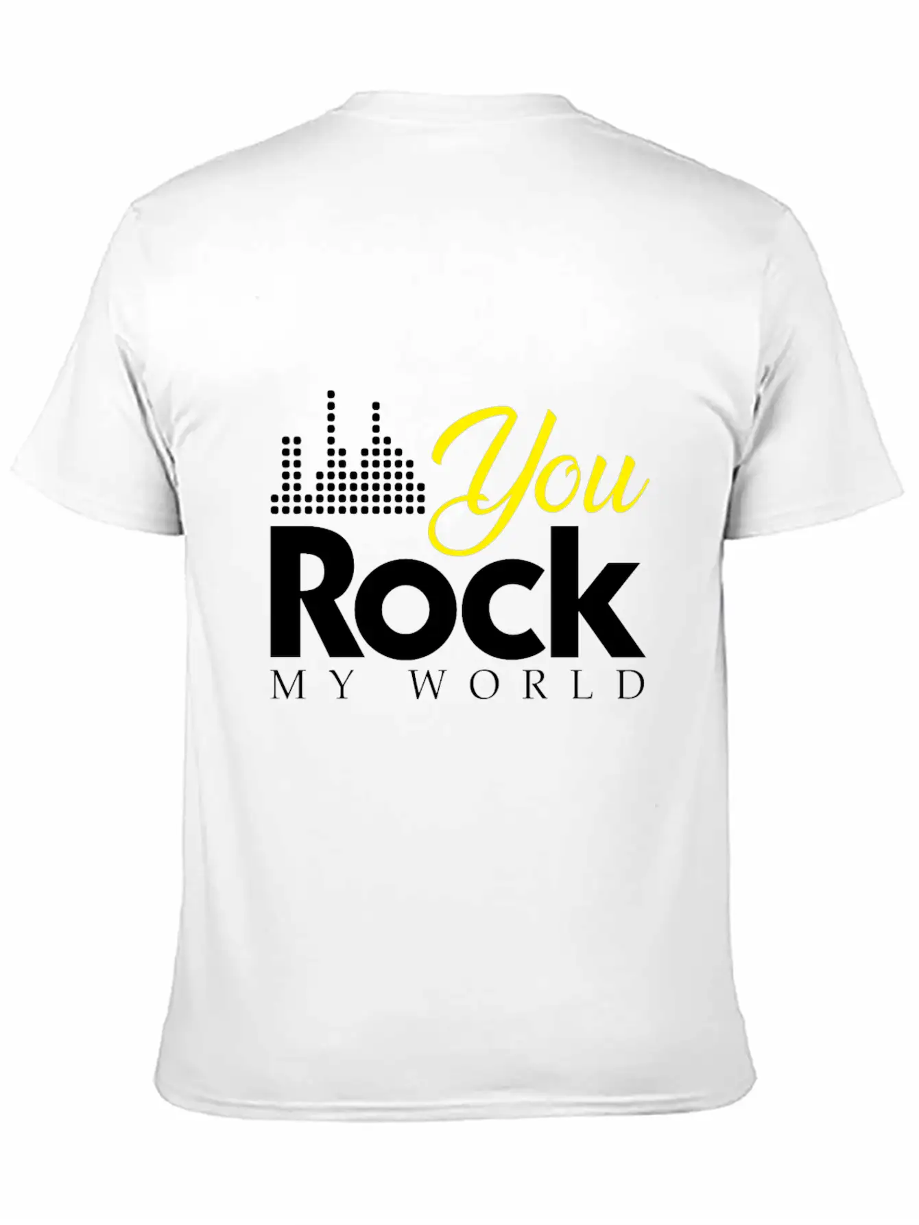 You Rock My World Present Christmas Gift Unisex Short Sleeve Soft Cotton T-Shirt – Casual Everyday Wear