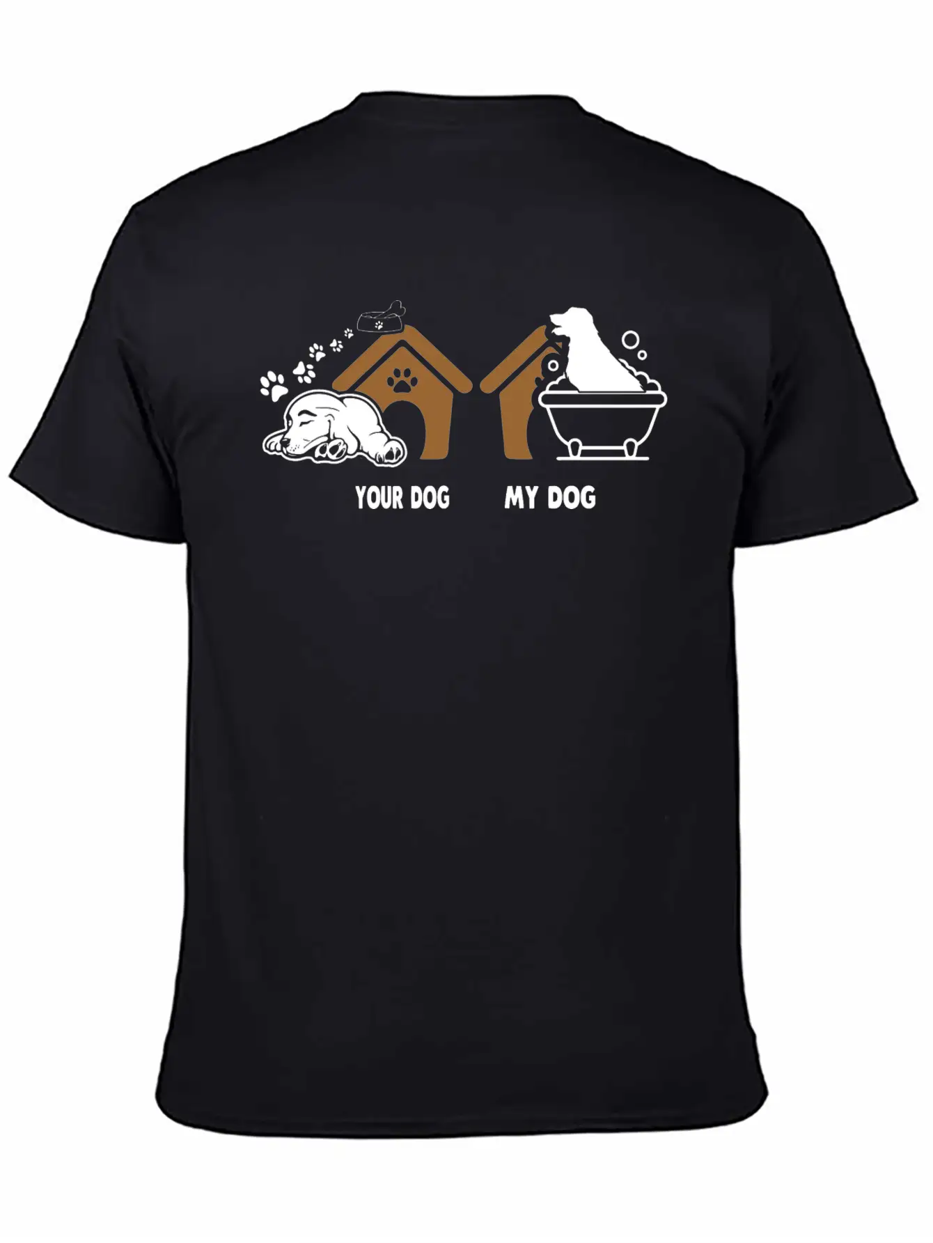 Your Dog My Dog Bath Dog Funny Tshirt Essential Unisex Summer Tee – Soft Cotton Casual Fit