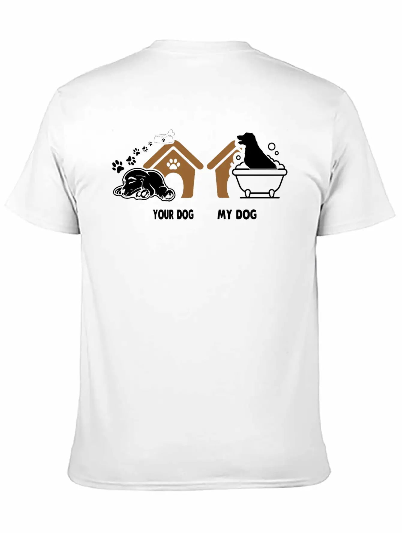 Your Dog My Dog Bath Dog Funny Tshirt Essential Unisex Summer Tee – Soft Cotton Casual Fit