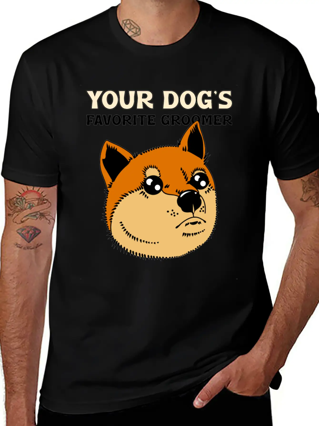 Your Dog S Favorite Groomer Basic Graphic T-Shirt – Daily Comfort In Soft Cotton