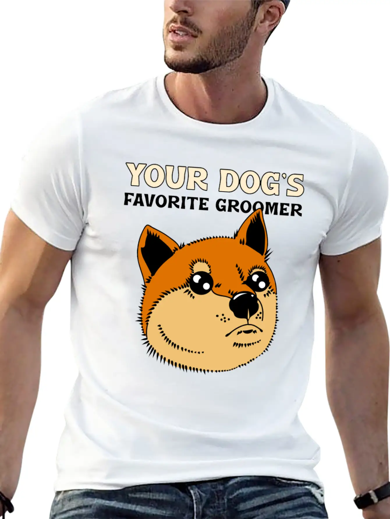 Your Dog S Favorite Groomer Basic Graphic T-Shirt – Daily Comfort In Soft Cotton