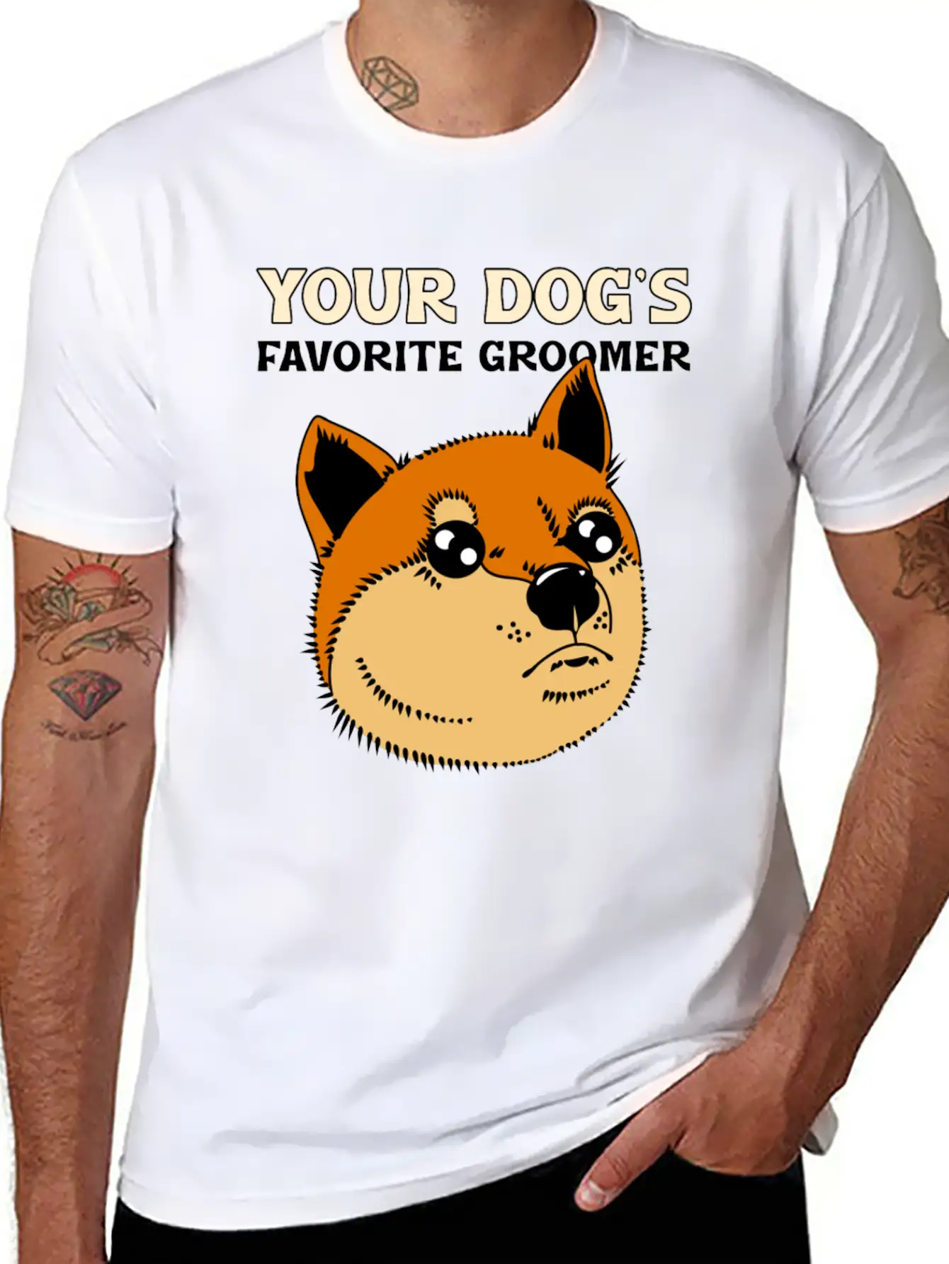Your Dog S Favorite Groomer Basic Graphic T-Shirt – Daily Comfort In Soft Cotton