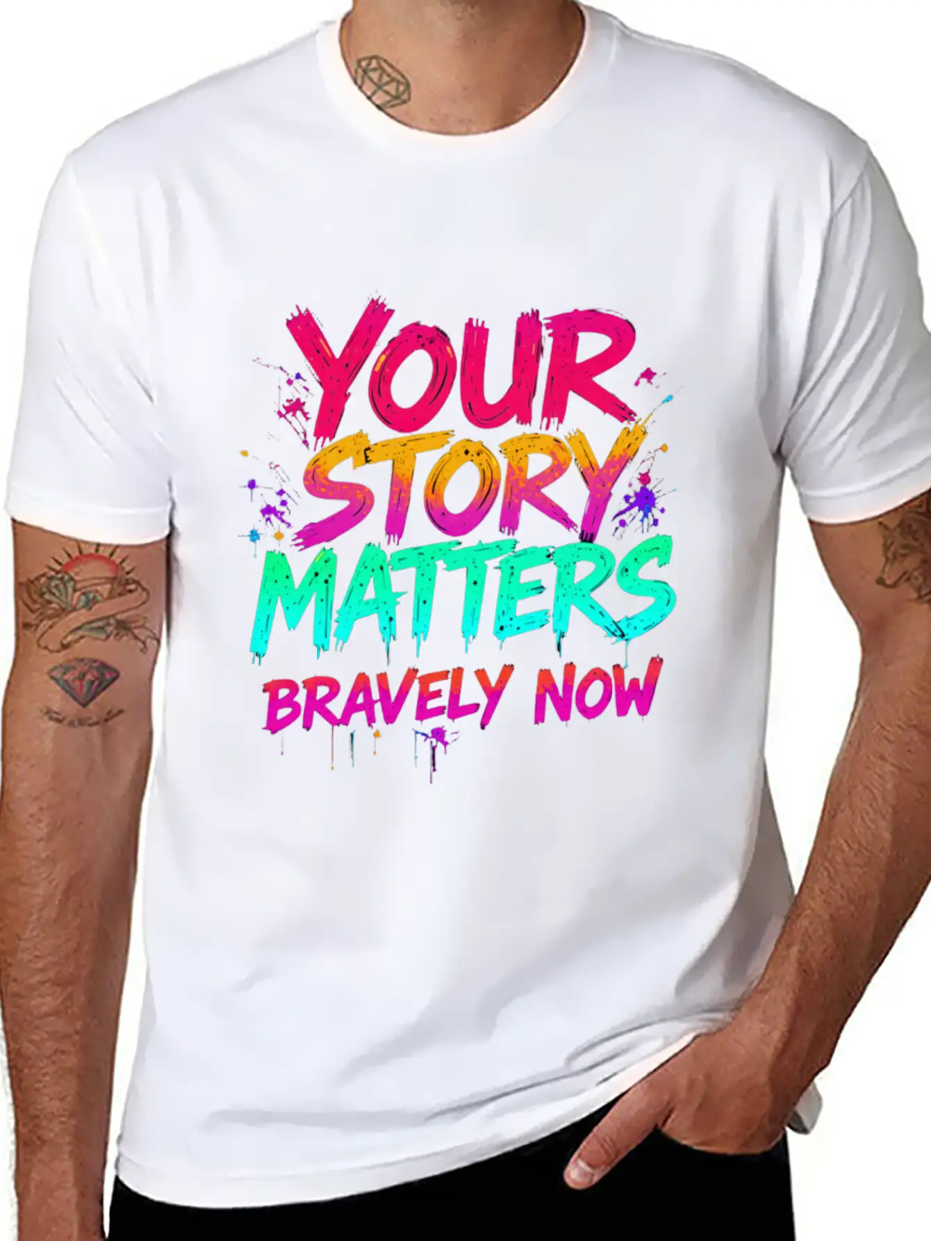 Your Story Matters Bravely Now Timeless Short Sleeve Tee – Comfy And Minimalist Design