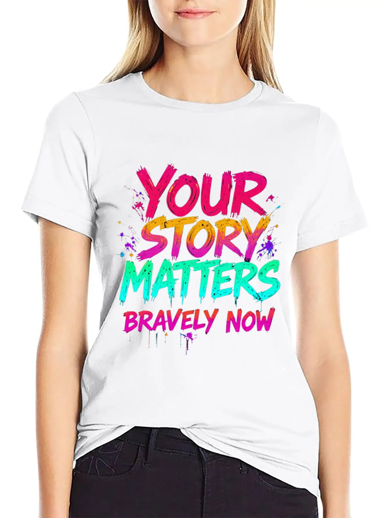 Your Story Matters Bravely Now Timeless Short Sleeve Tee – Comfy And Minimalist Design