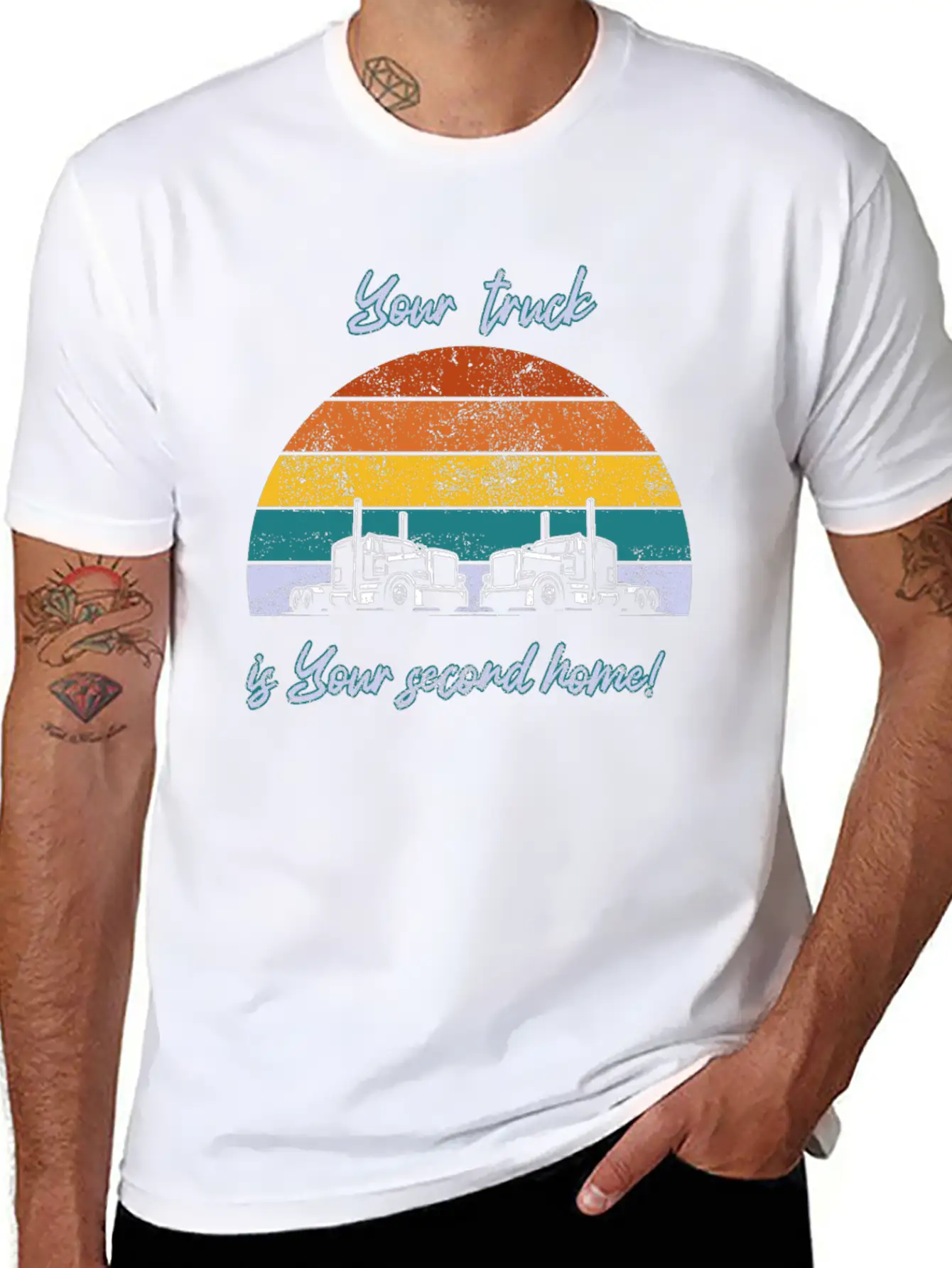 Your Truck Is Your Second Home! Stylish Everyday T-Shirt – Unisex Basic Cotton Tee