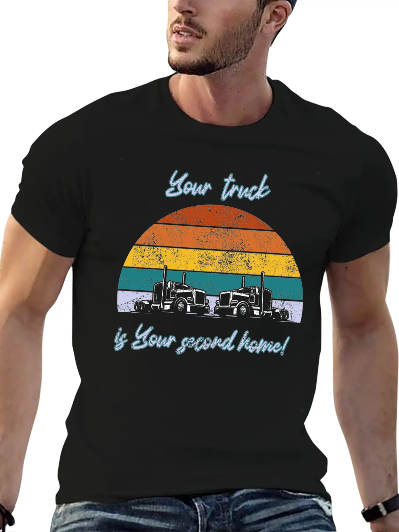 Your Truck Is Your Second Home! Stylish Everyday T-Shirt – Unisex Basic Cotton Tee