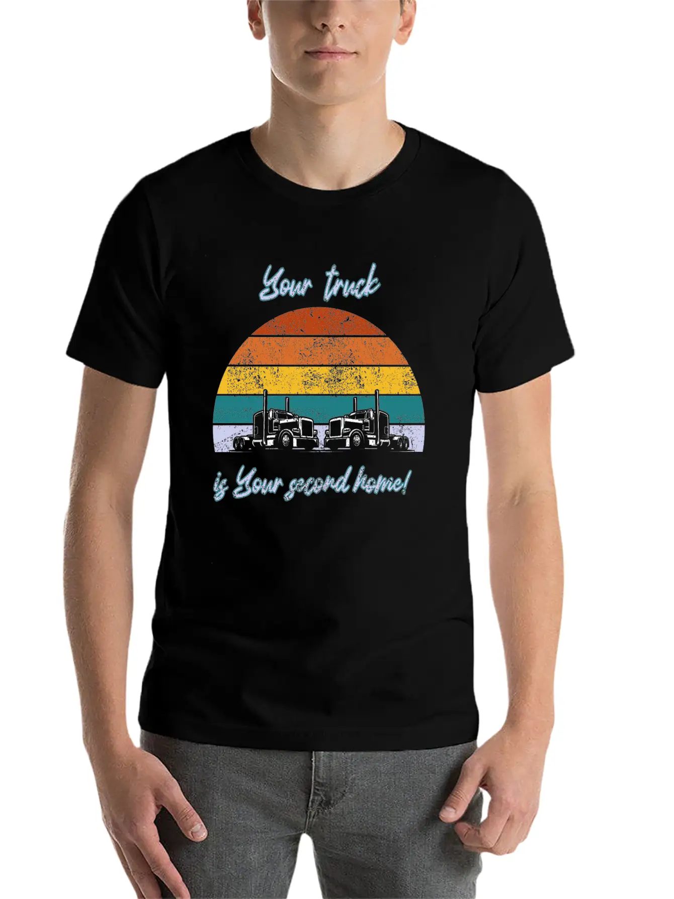 Your Truck Is Your Second Home! Stylish Everyday T-Shirt – Unisex Basic Cotton Tee